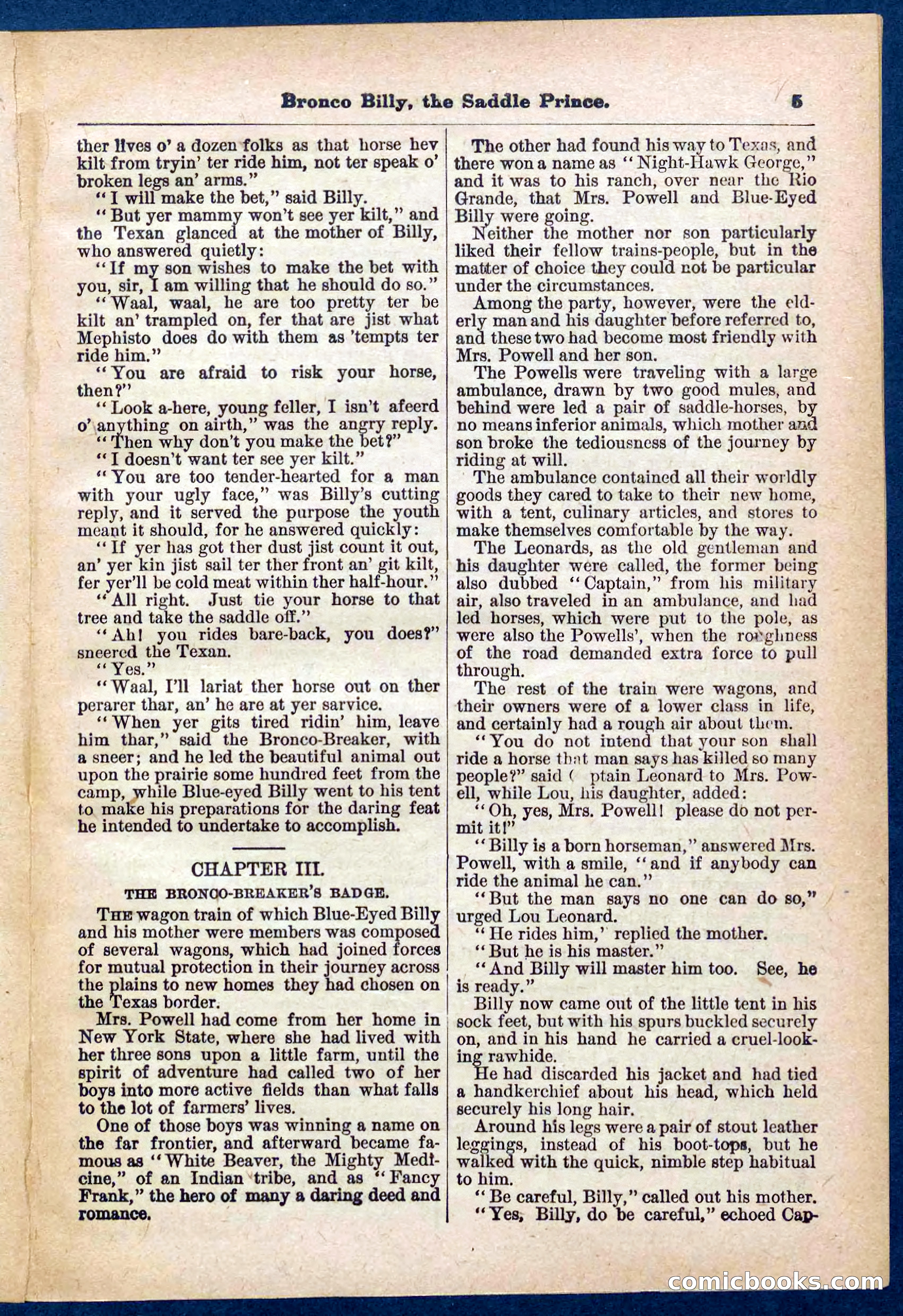 Beadle's Pocket Library No. 378 — page 5 of 32