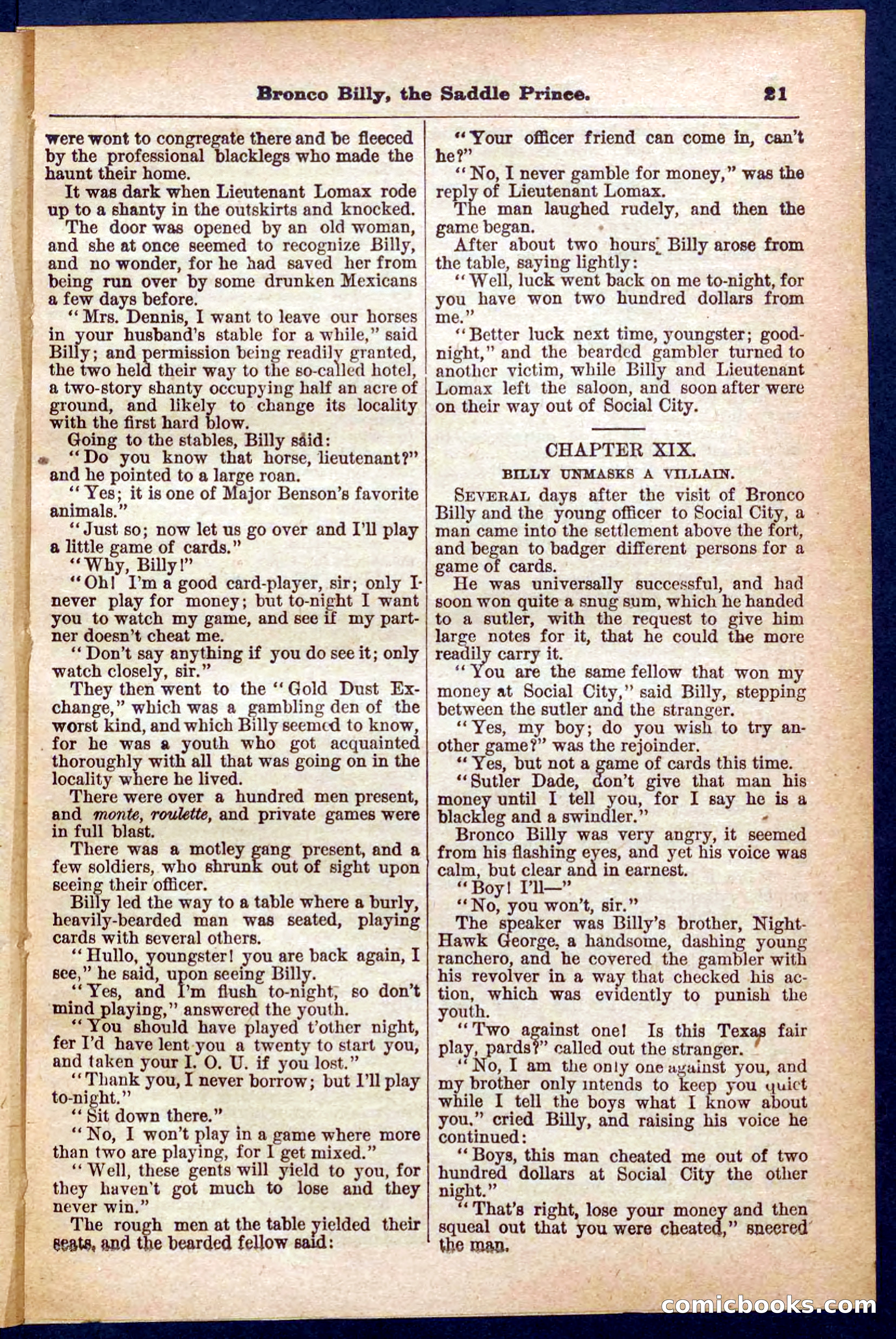 Beadle's Pocket Library No. 378 — page 21 of 32