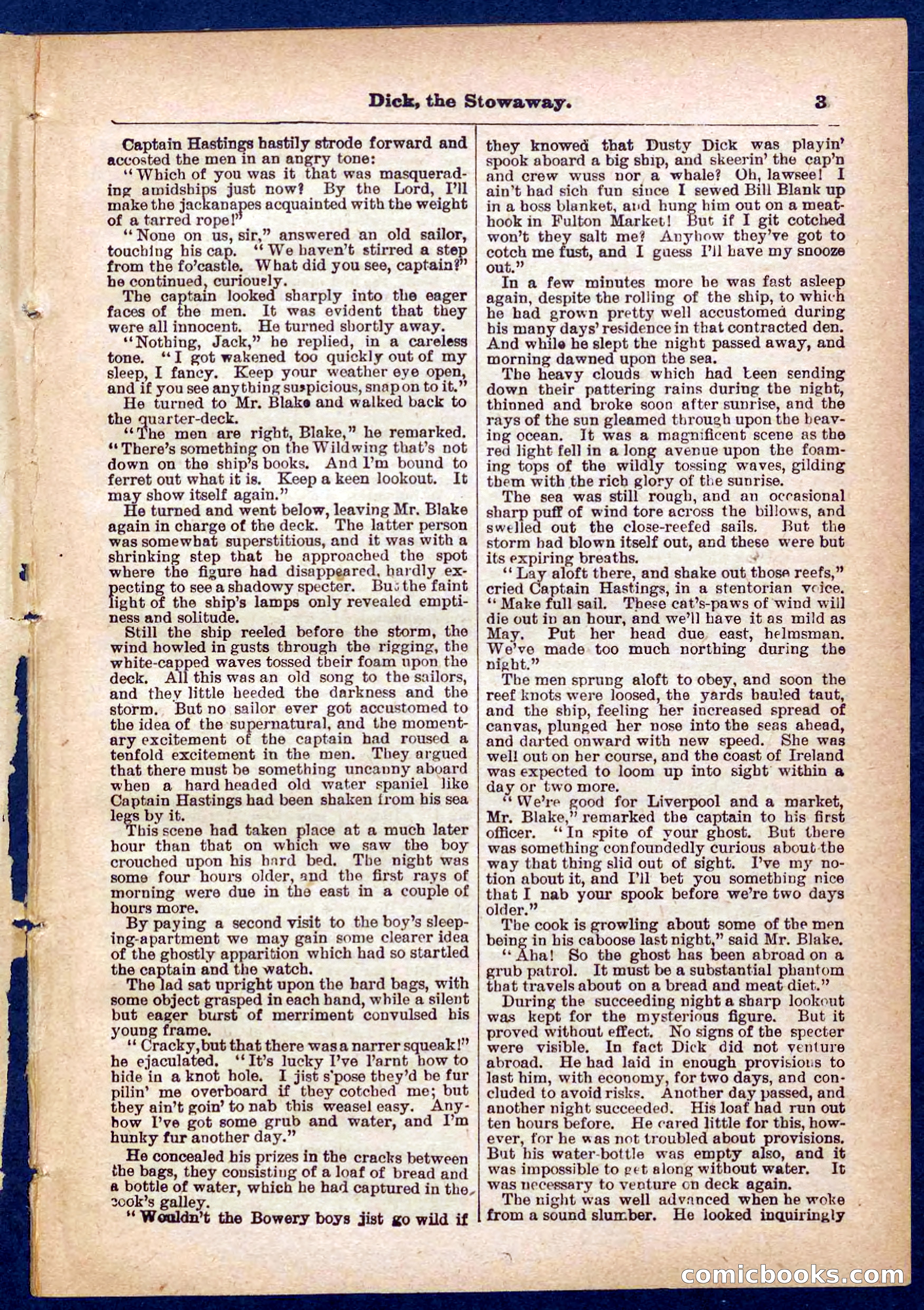 Beadle's Pocket Library No. 379: Dick, the Stowaway — page 3 of 32
