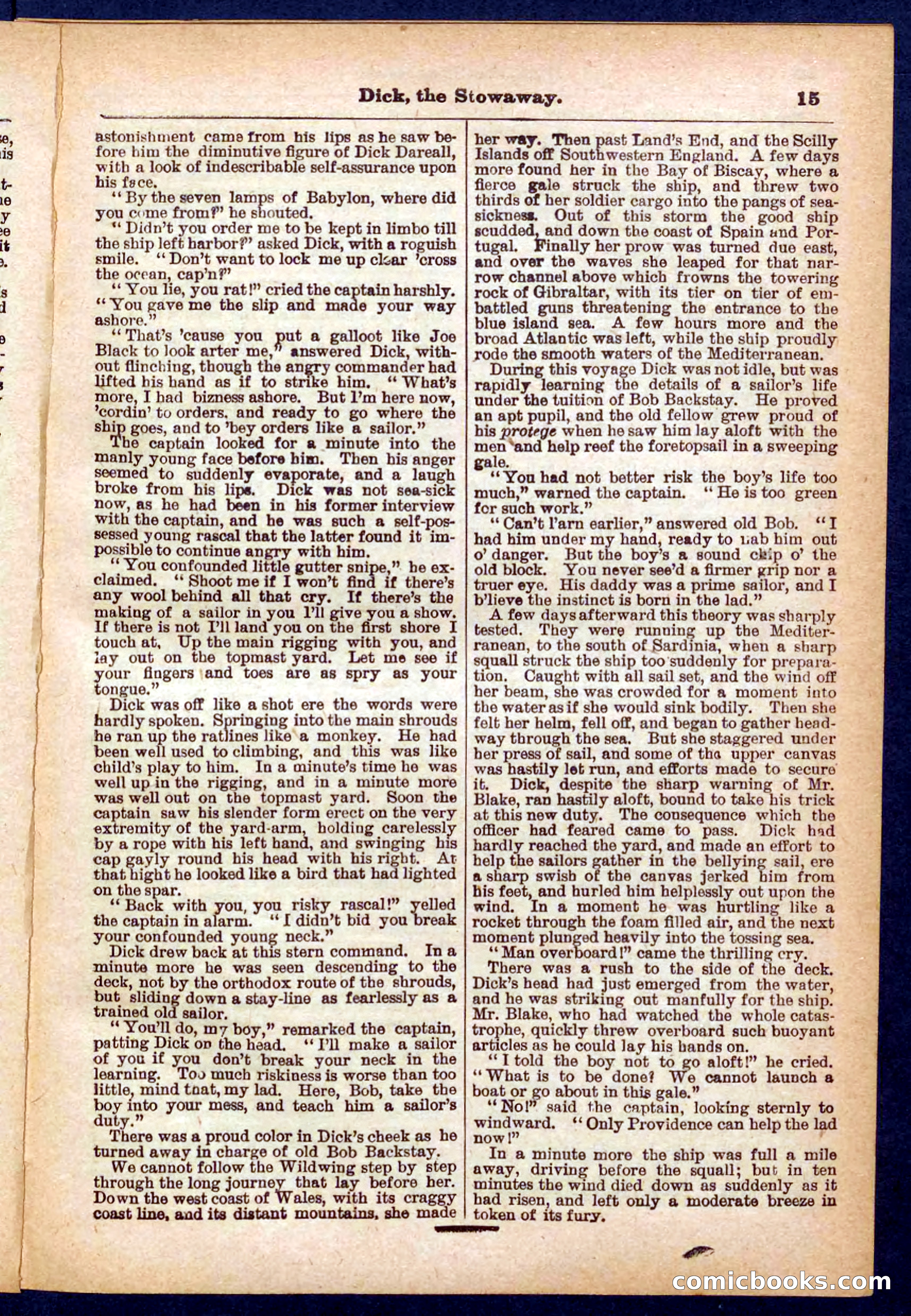 Beadle's Pocket Library No. 379: Dick, the Stowaway — page 15 of 32