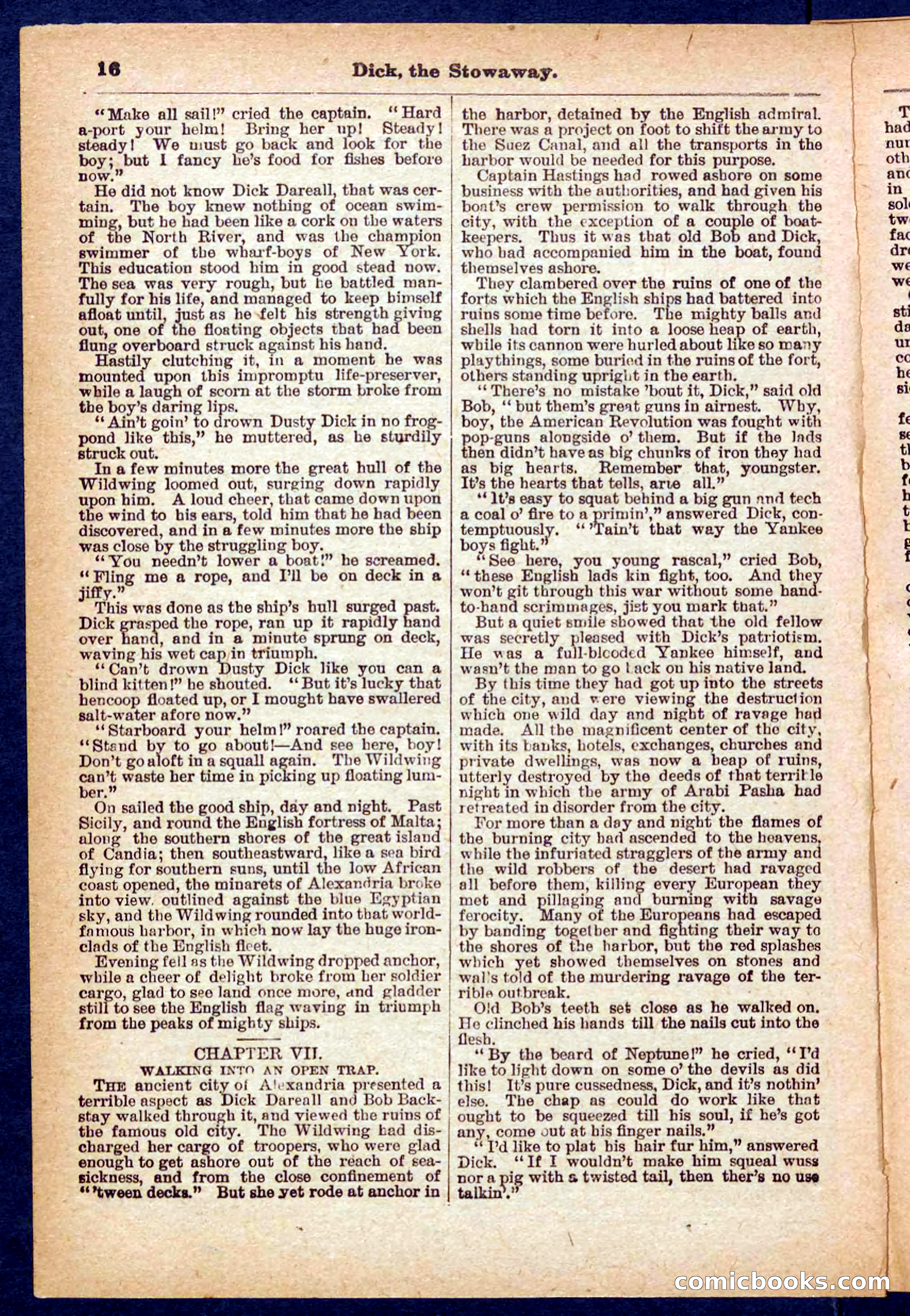 Beadle's Pocket Library No. 379: Dick, the Stowaway — page 16 of 32