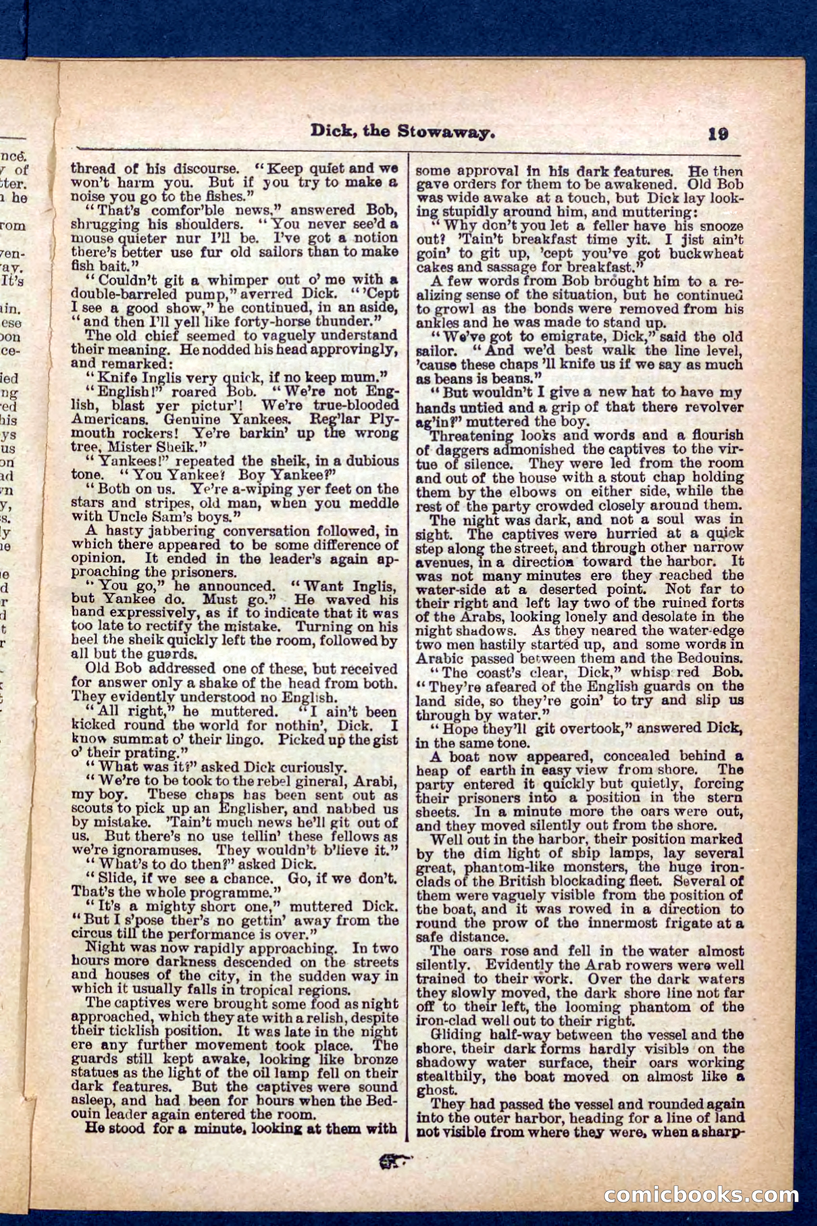 Beadle's Pocket Library No. 379: Dick, the Stowaway — page 19 of 32