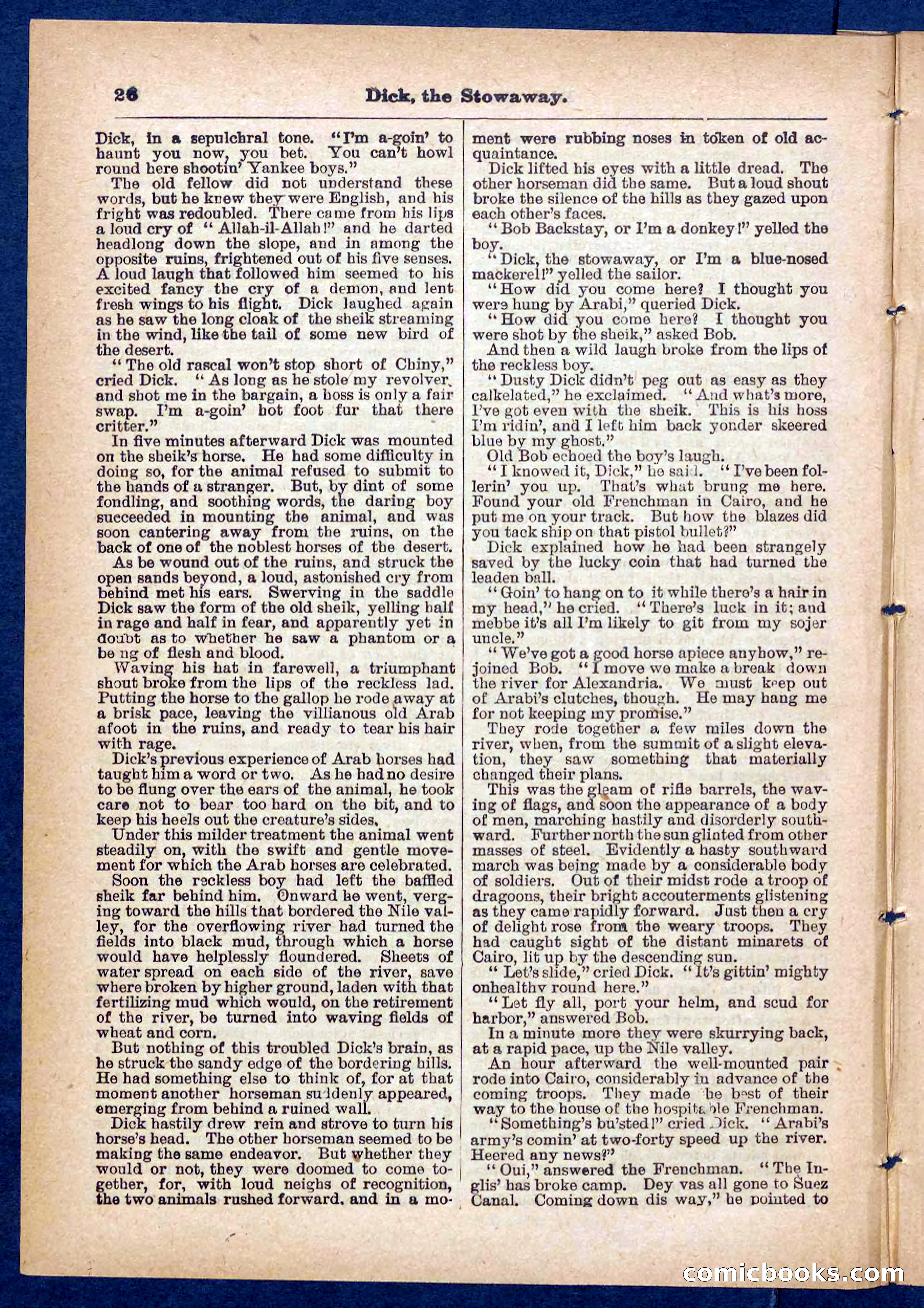 Beadle's Pocket Library No. 379: Dick, the Stowaway — page 26 of 32