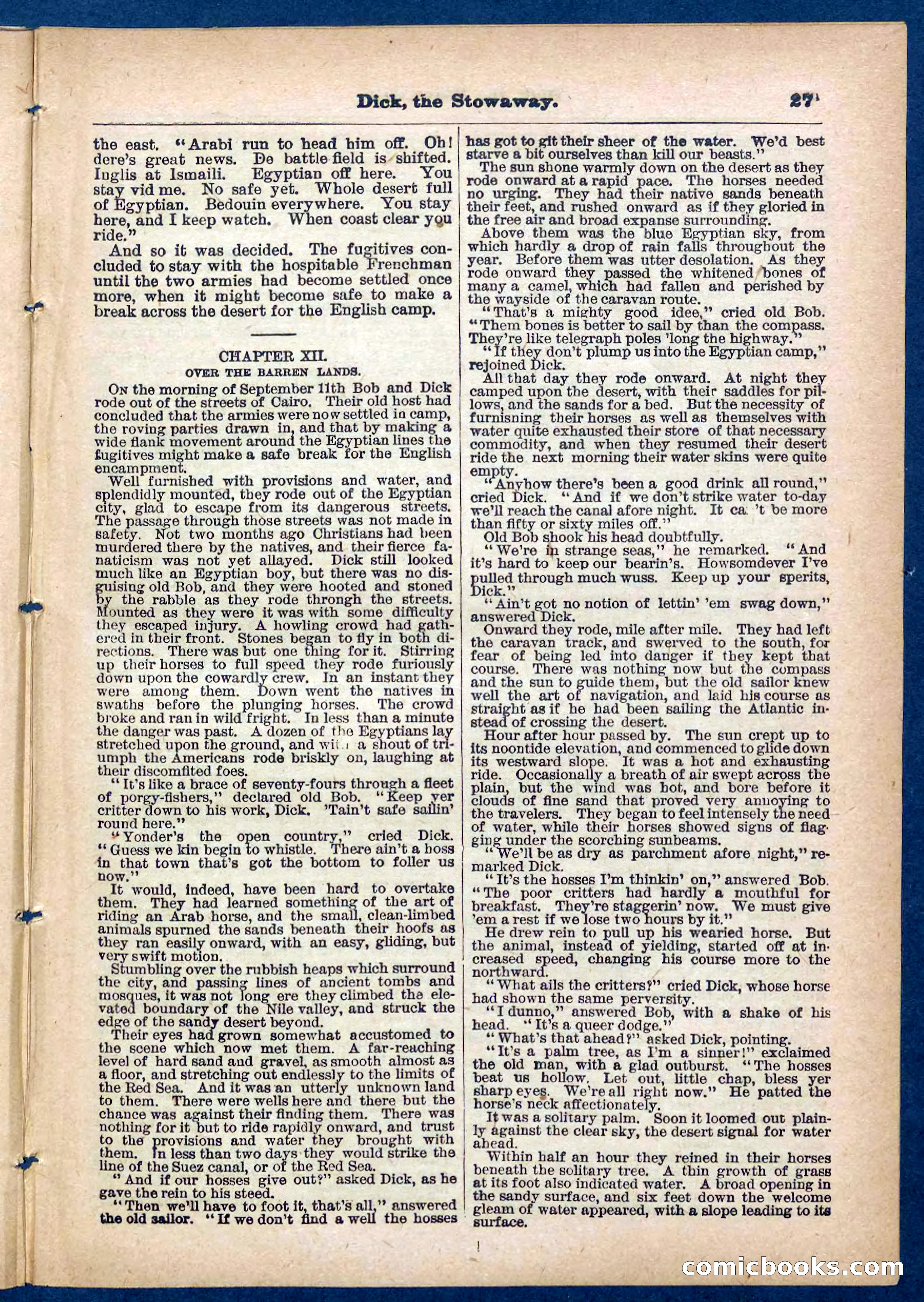 Beadle's Pocket Library No. 379: Dick, the Stowaway — page 27 of 32