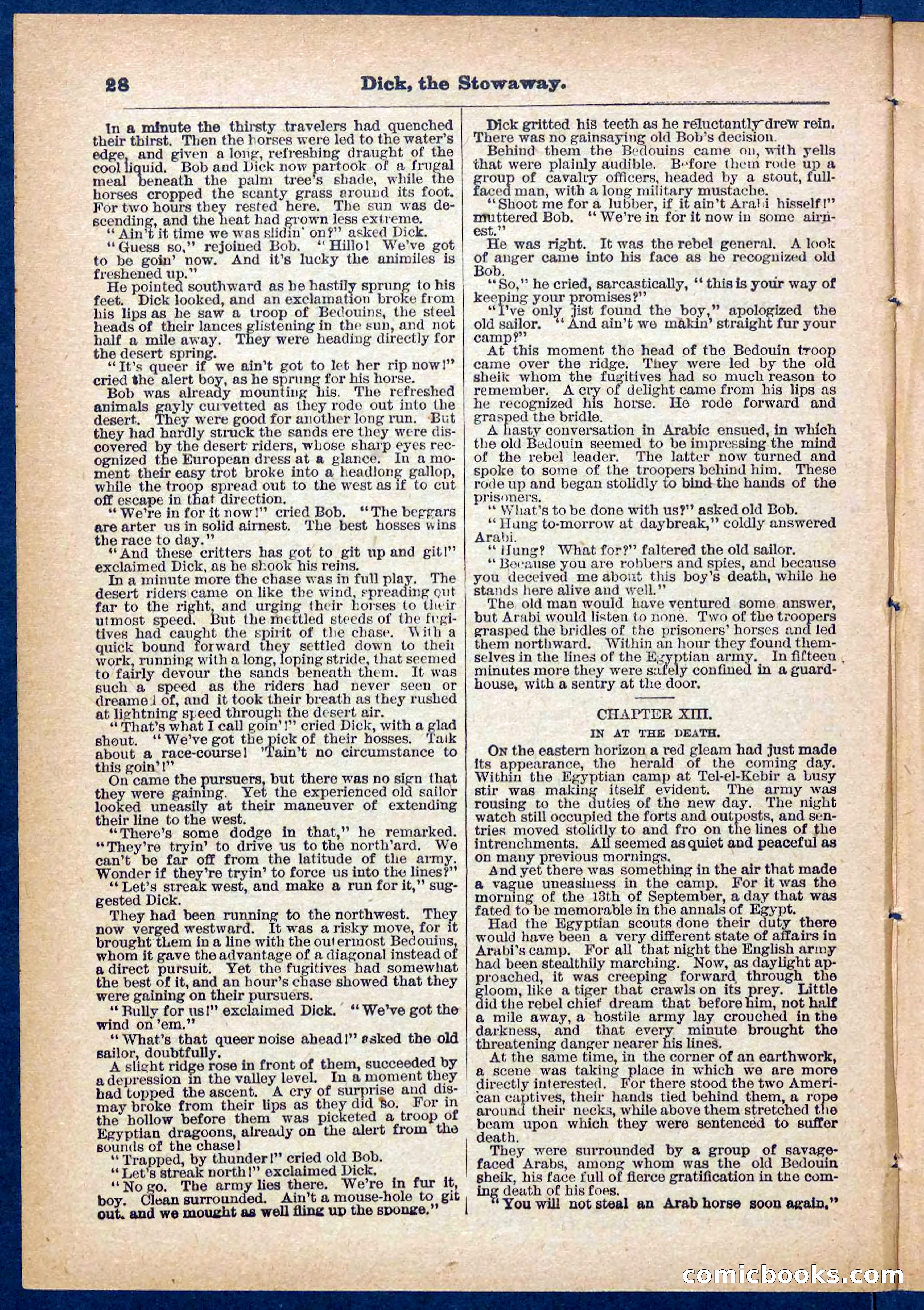 Beadle's Pocket Library No. 379: Dick, the Stowaway — page 28 of 32