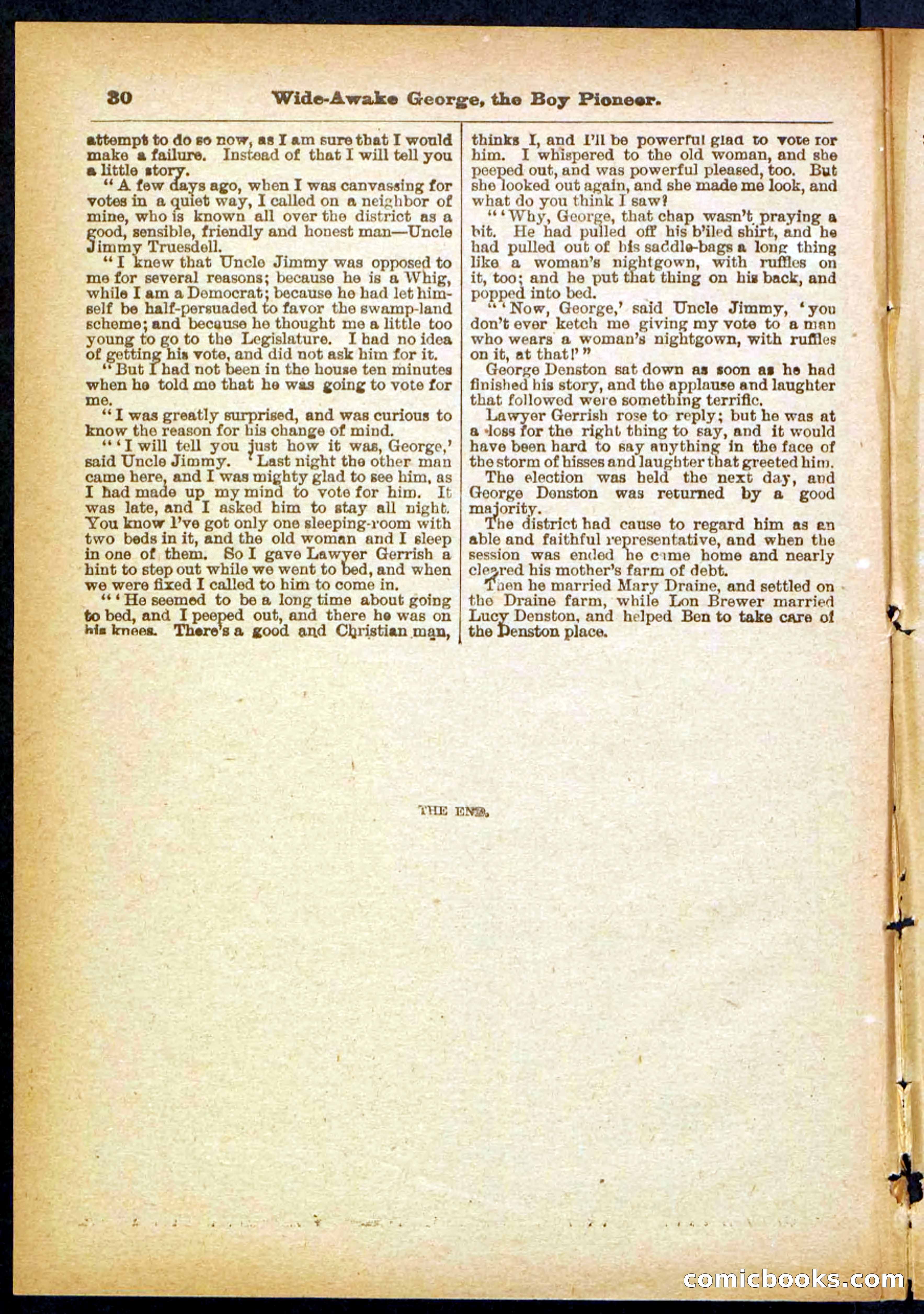 Beadle's Pocket Library No. 382 — page 30 of 32