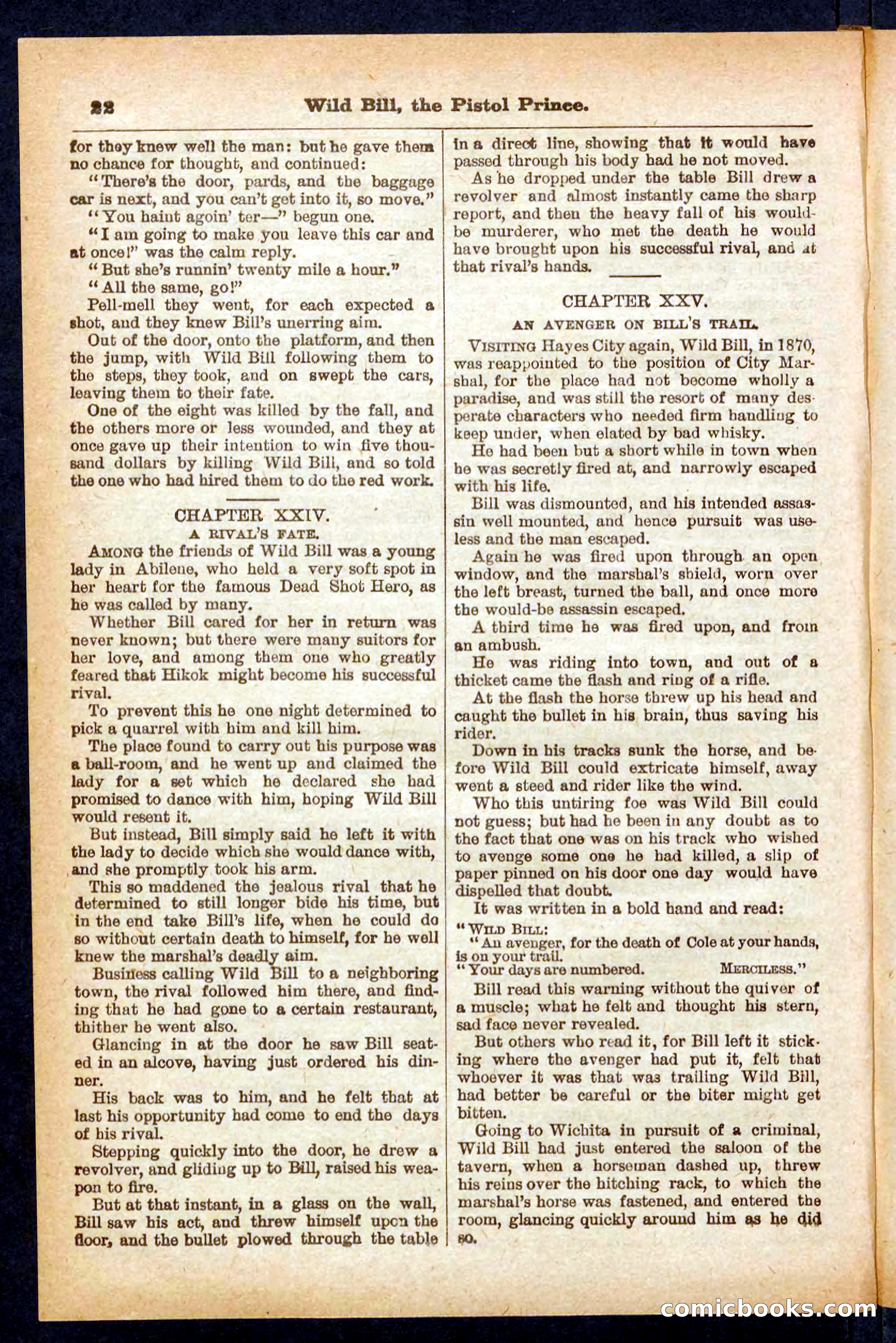 Beadle's Pocket Library No. 383 — page 22 of 32