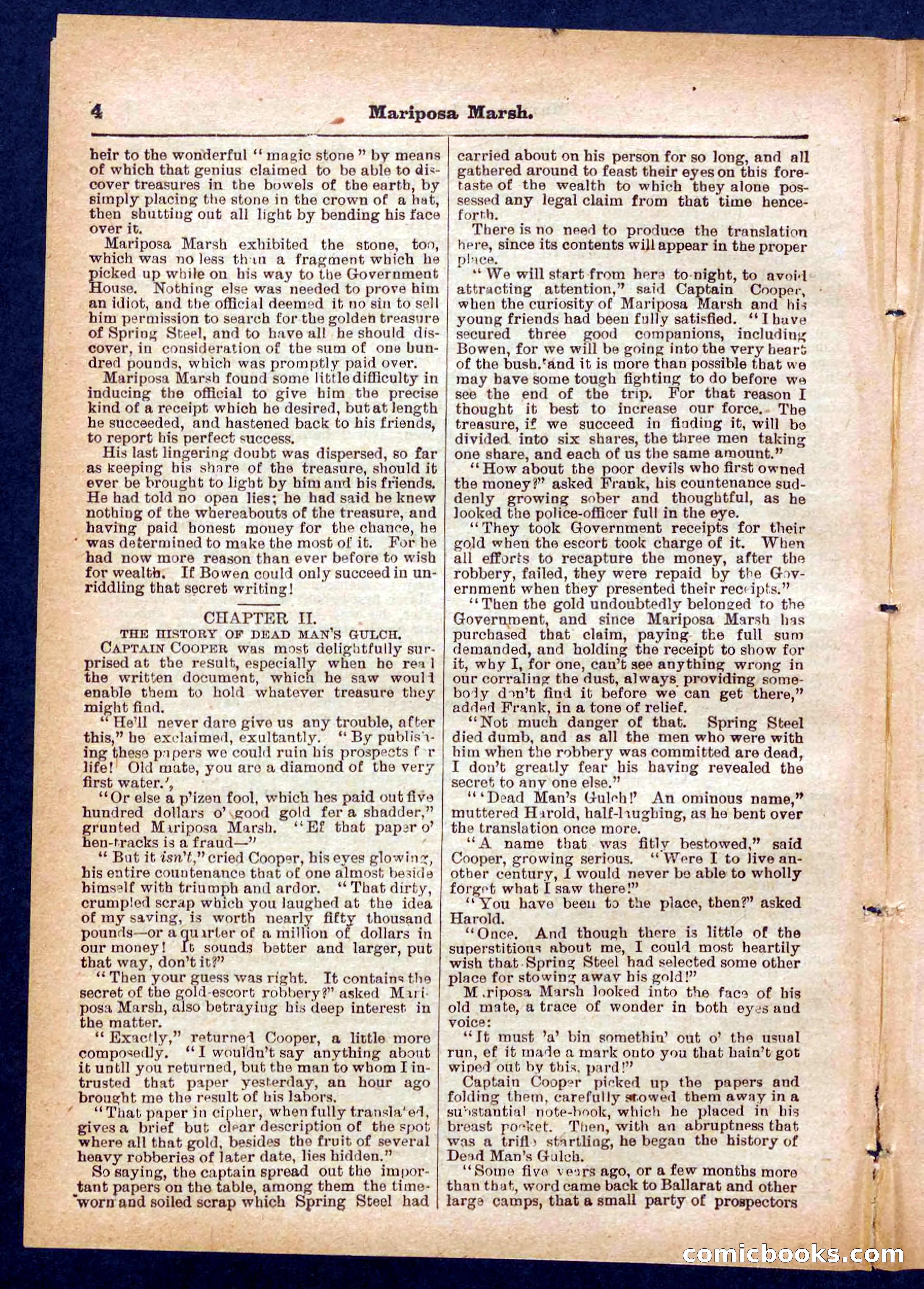 Beadle's Pocket Library No. 384: Brimstone Bill's Booty — page 4 of 32