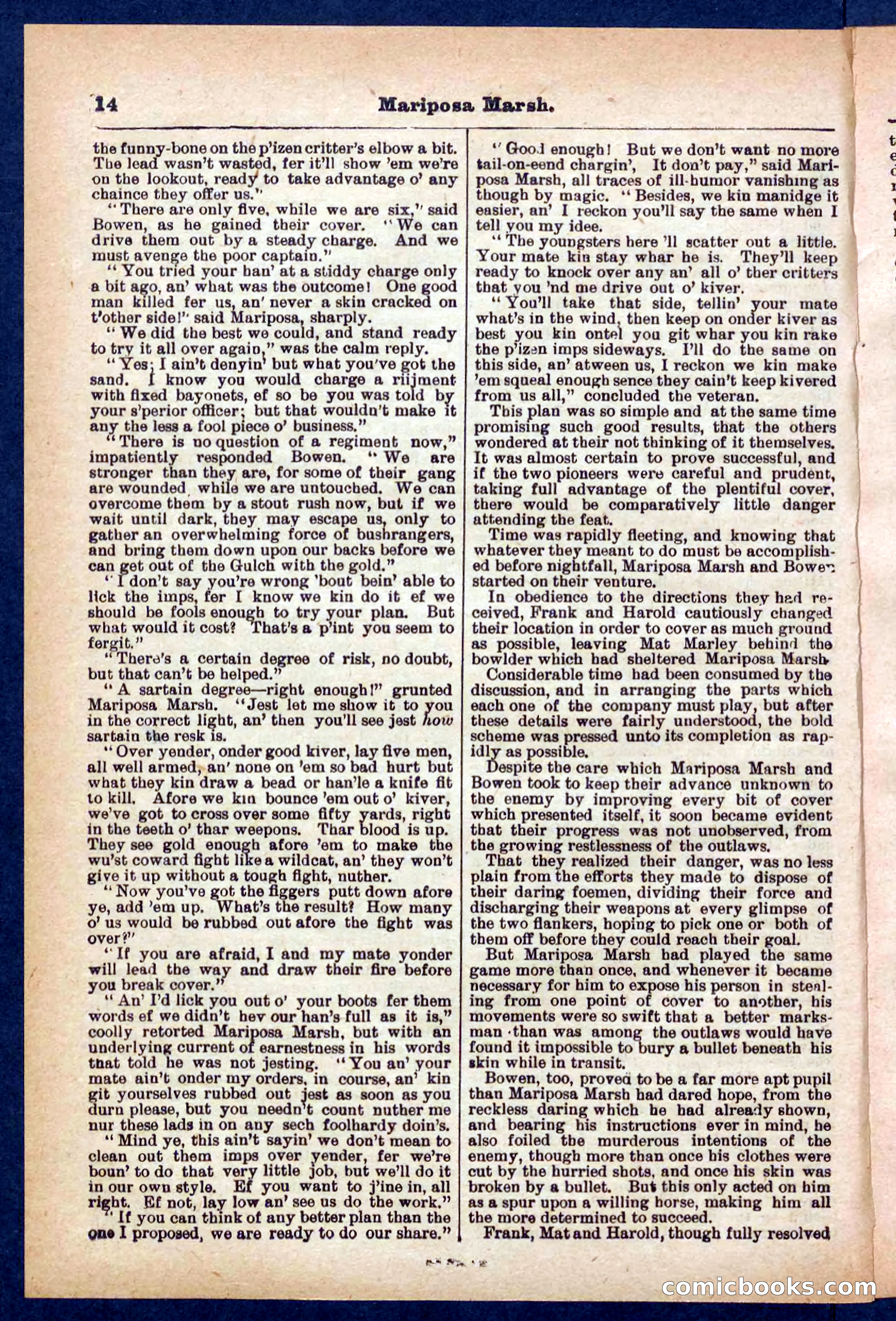 Beadle's Pocket Library No. 384: Brimstone Bill's Booty — page 14 of 32