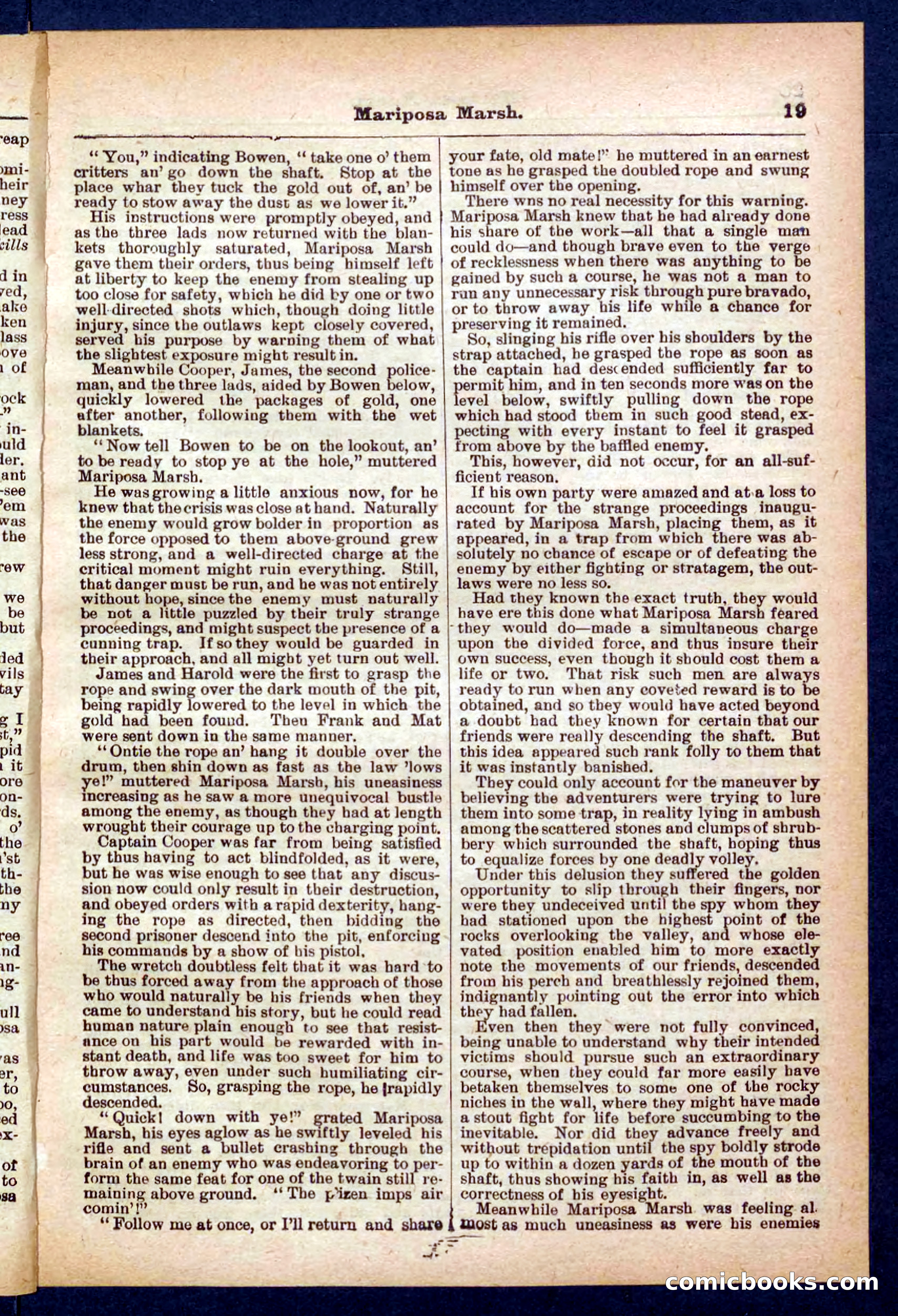 Beadle's Pocket Library No. 384: Brimstone Bill's Booty — page 19 of 32