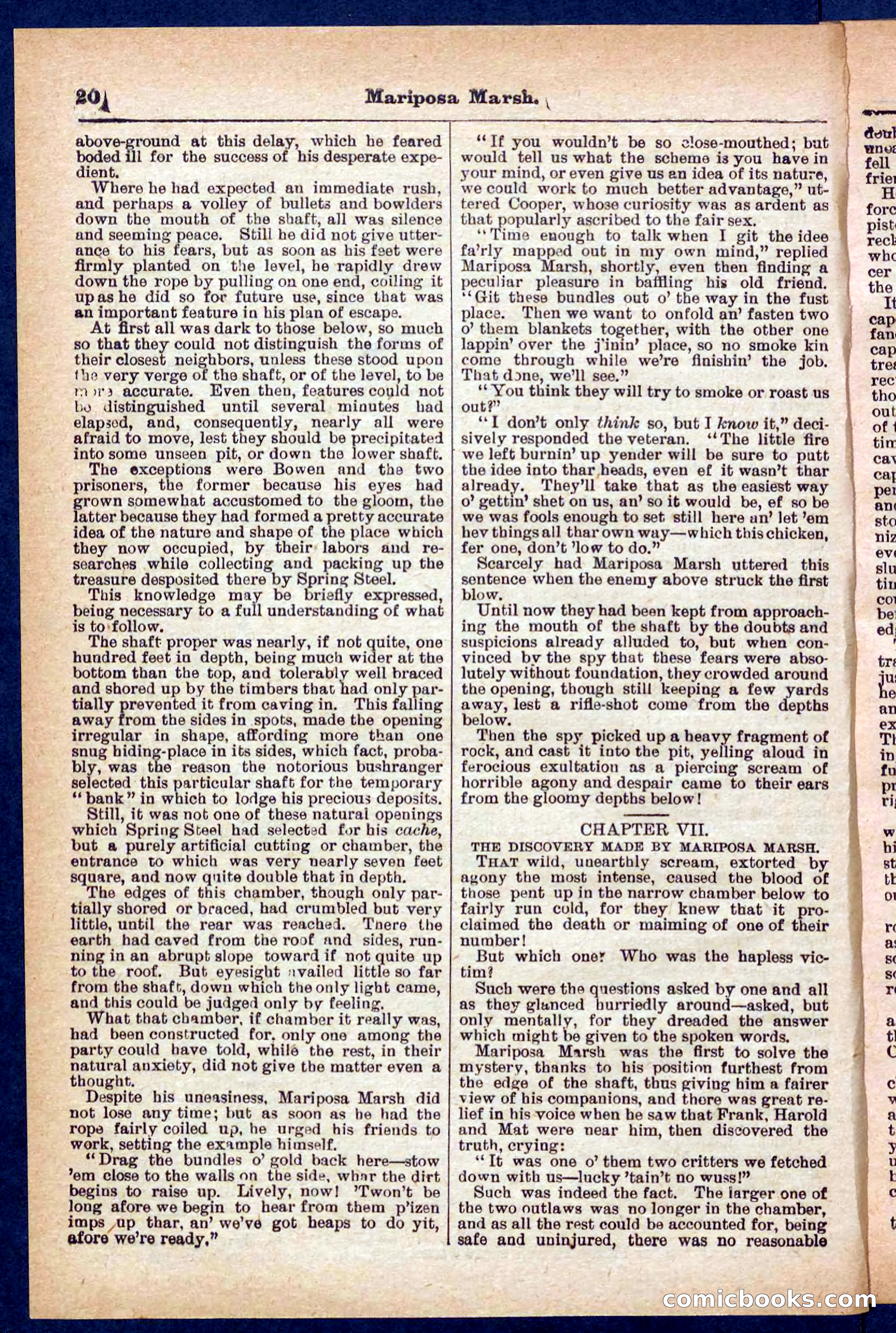Beadle's Pocket Library No. 384: Brimstone Bill's Booty — page 20 of 32