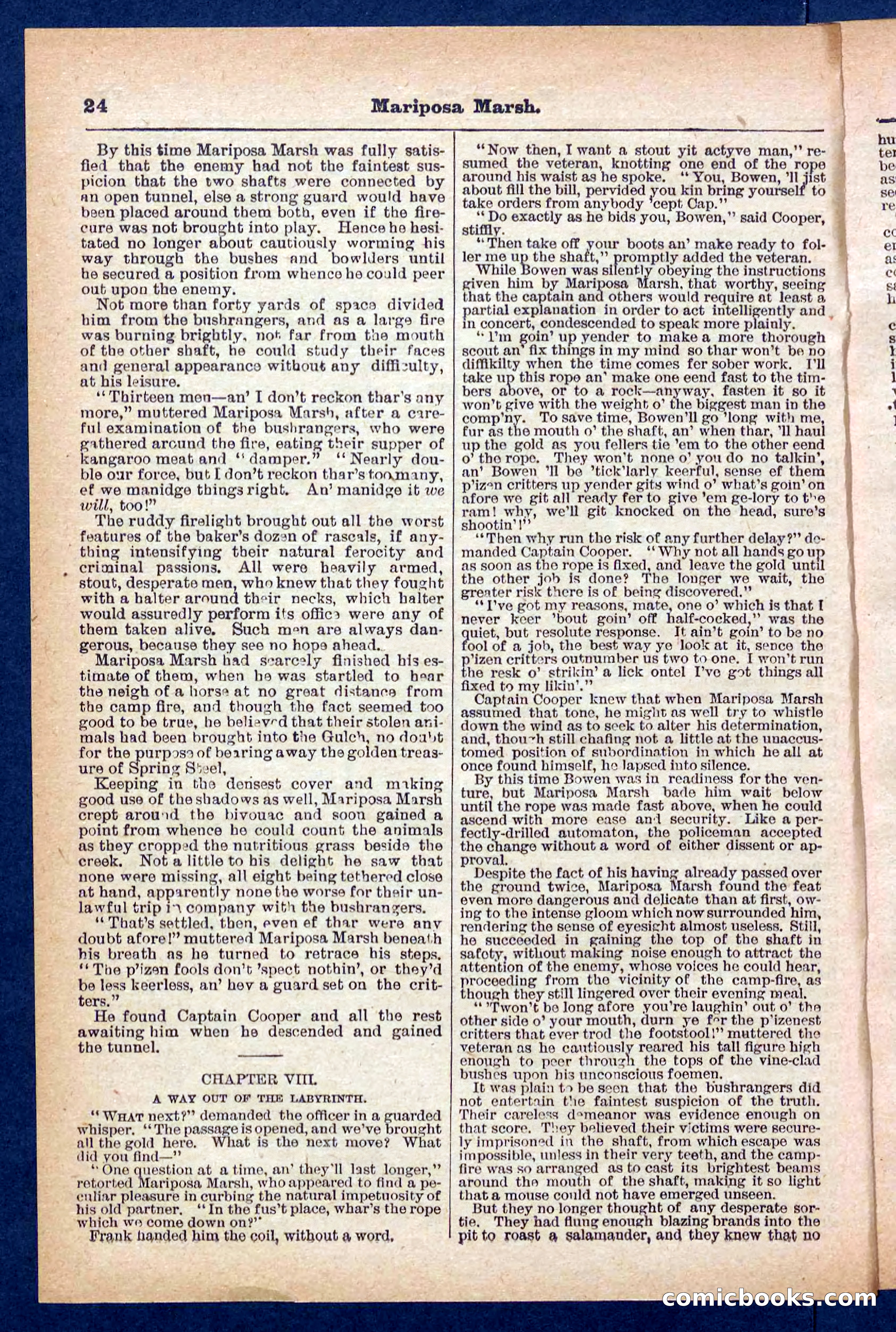 Beadle's Pocket Library No. 384: Brimstone Bill's Booty — page 24 of 32