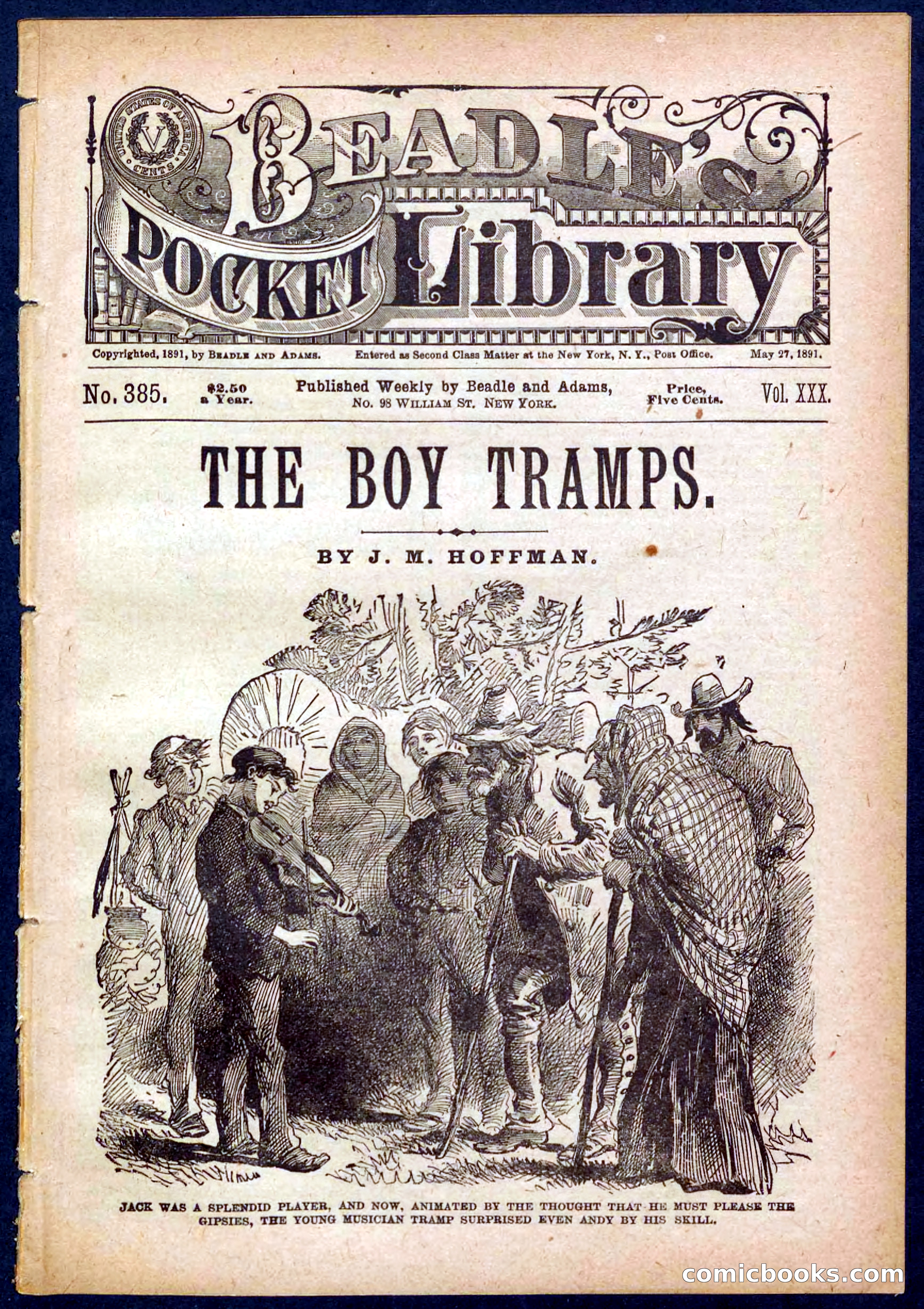 Beadle's Pocket Library No. 385: The Boy Tramps