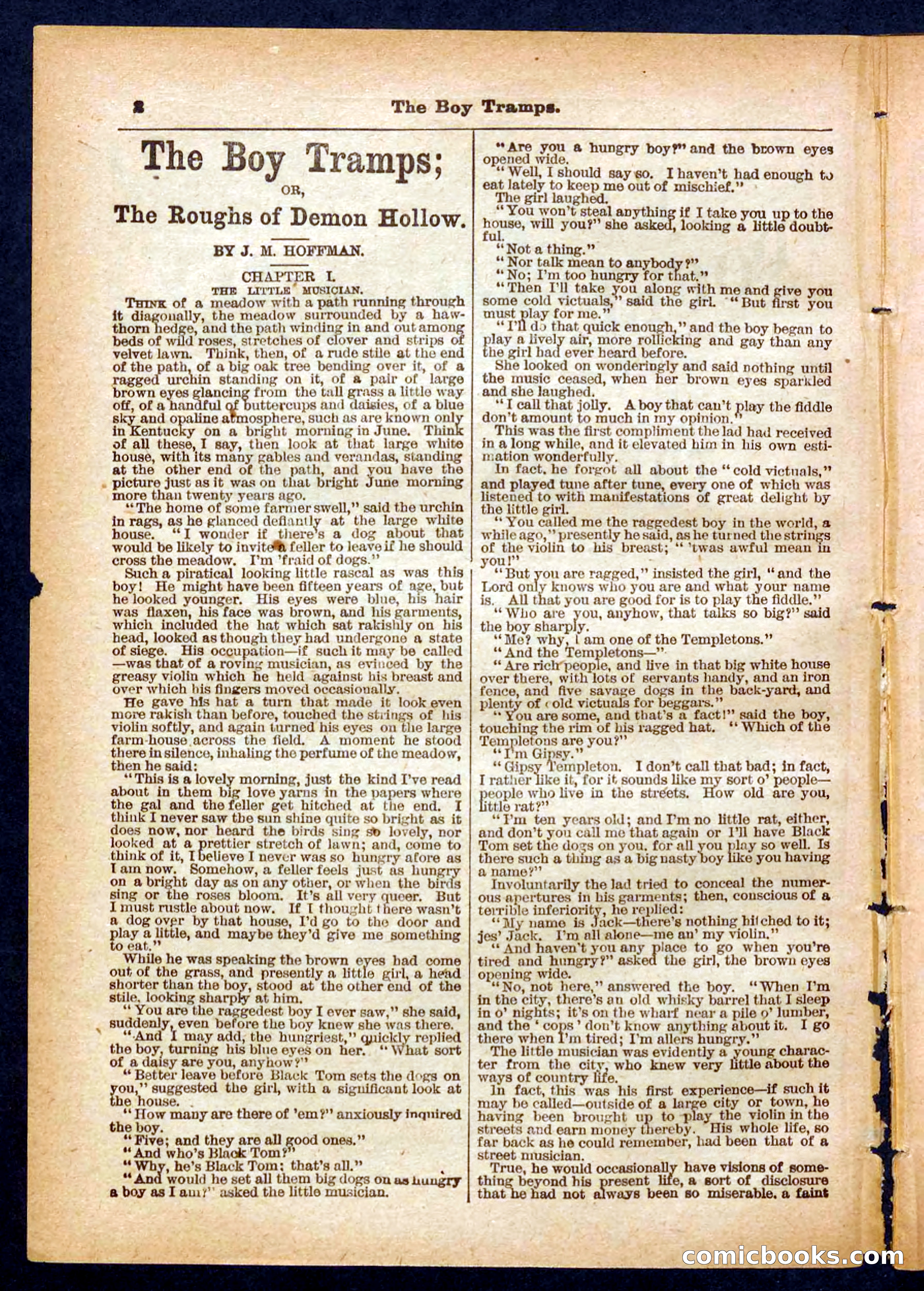Beadle's Pocket Library No. 385: The Boy Tramps — page 2 of 32