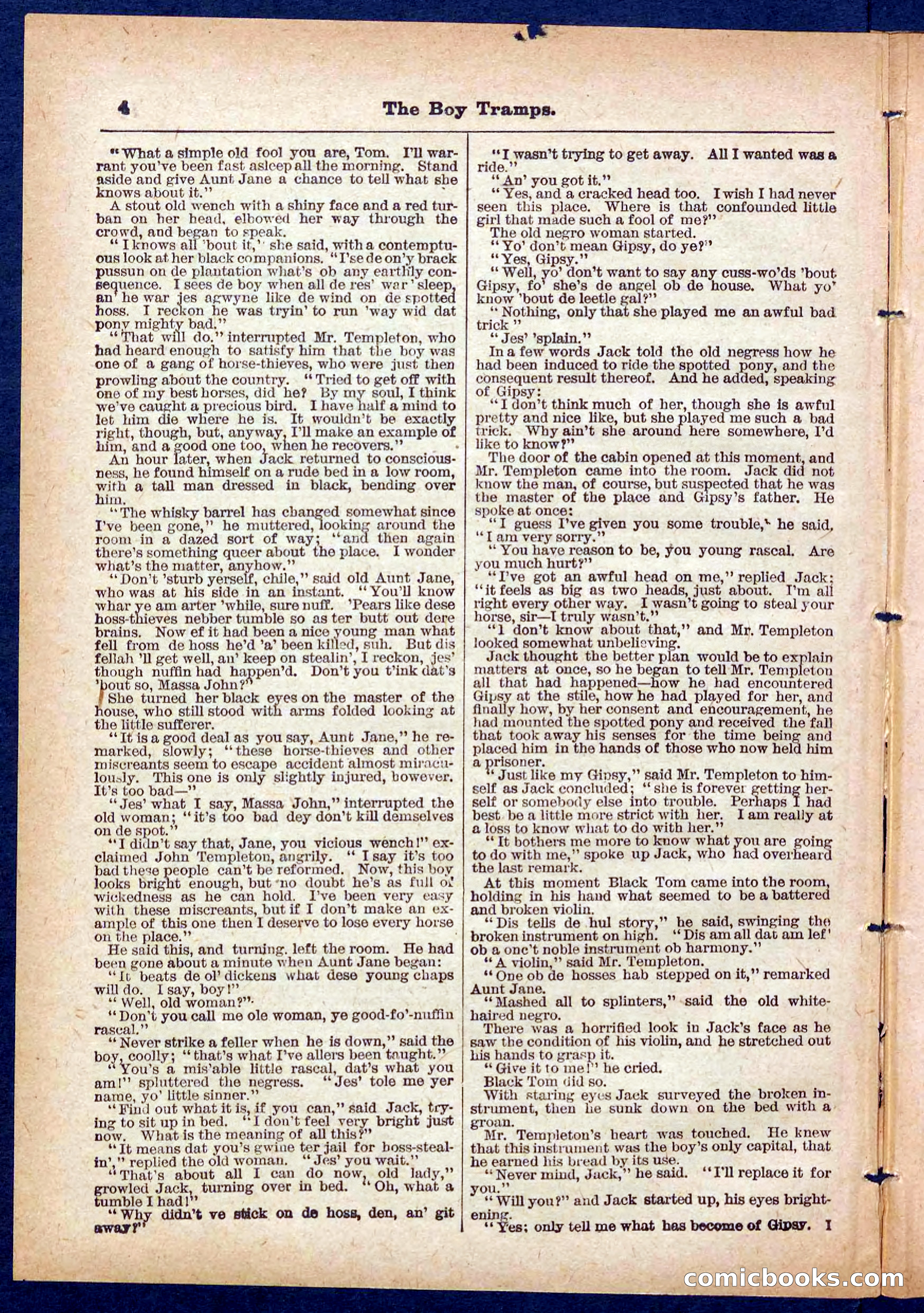 Beadle's Pocket Library No. 385: The Boy Tramps — page 4 of 32