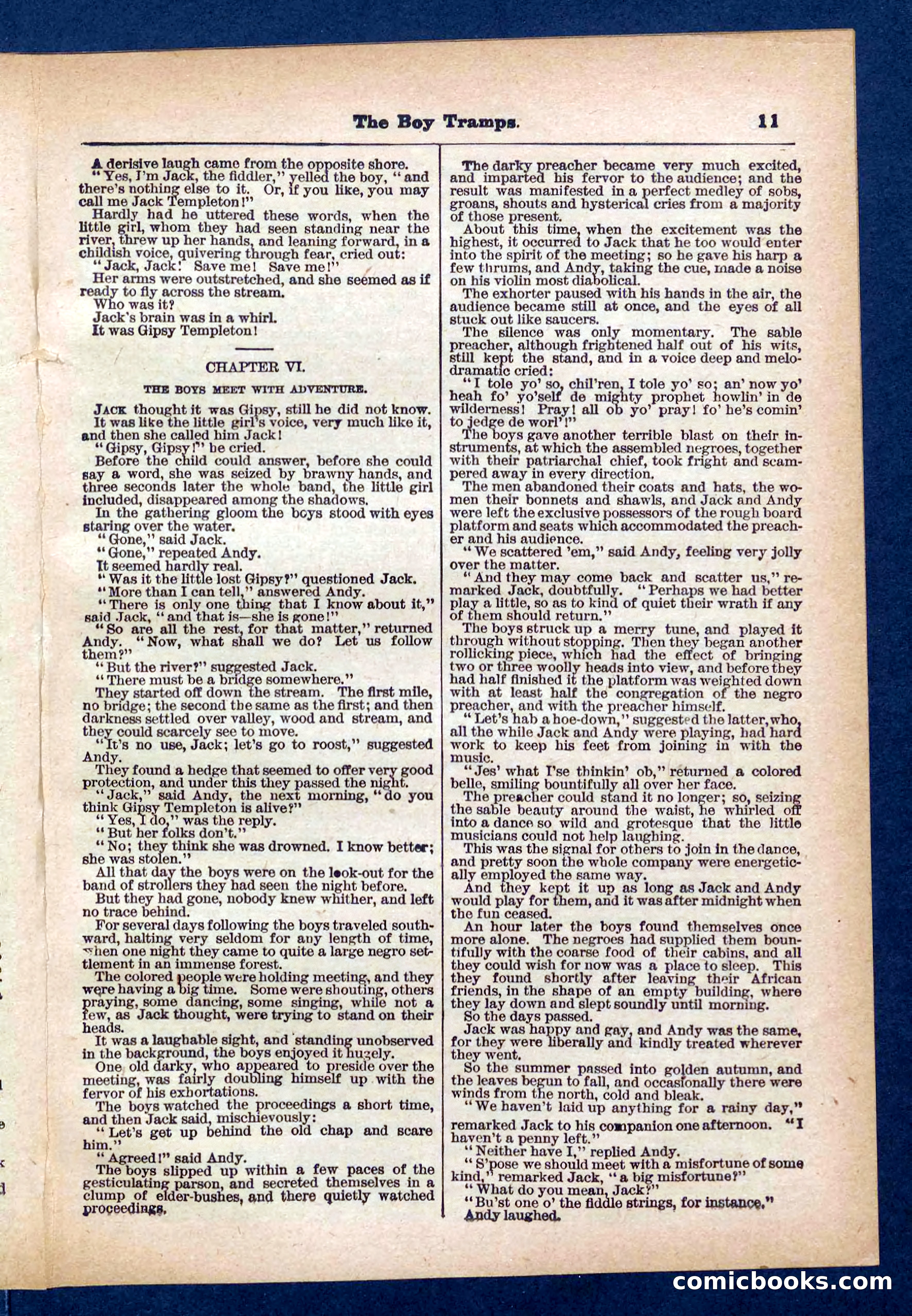 Beadle's Pocket Library No. 385: The Boy Tramps — page 11 of 32