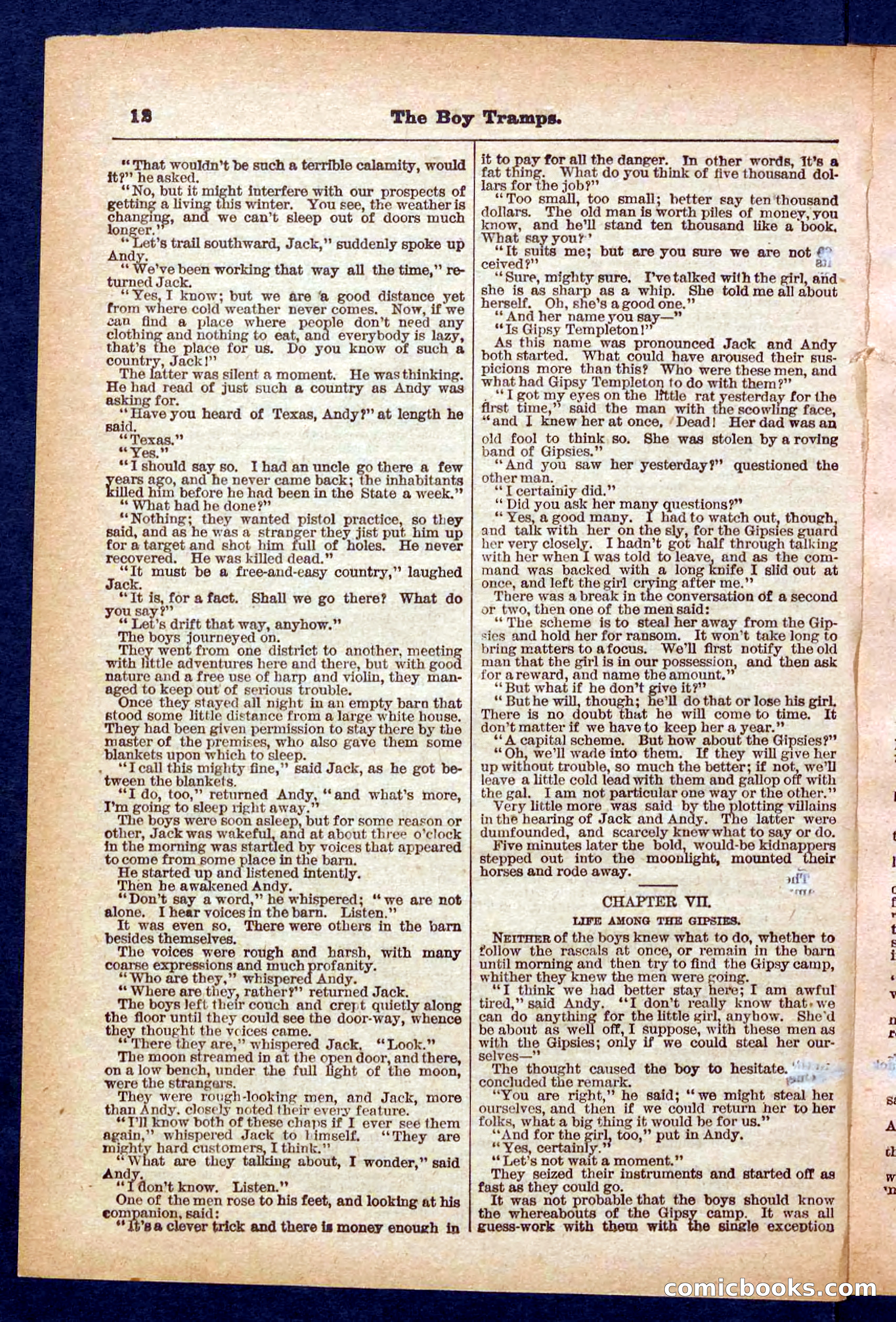 Beadle's Pocket Library No. 385: The Boy Tramps — page 12 of 32