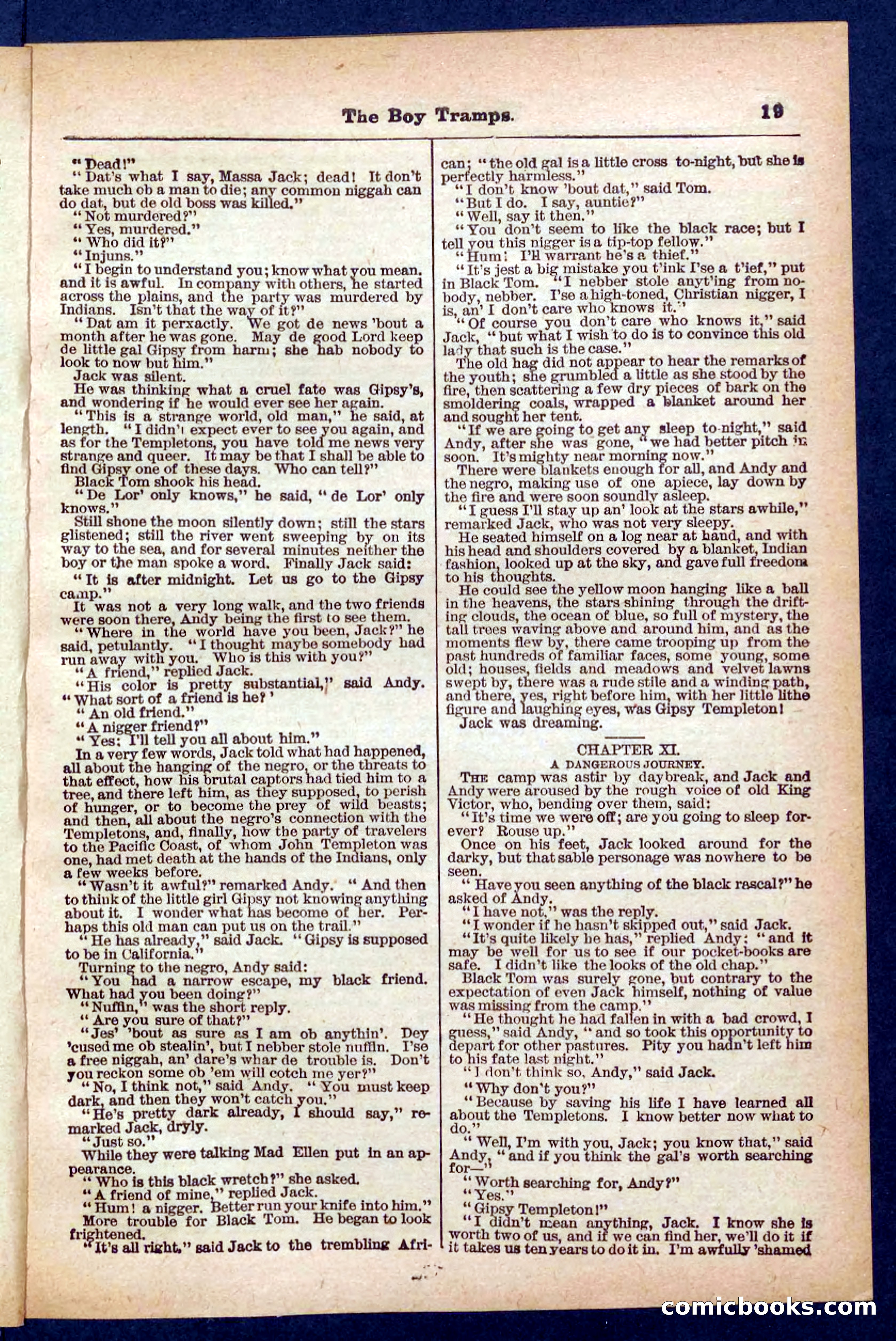 Beadle's Pocket Library No. 385: The Boy Tramps — page 19 of 32