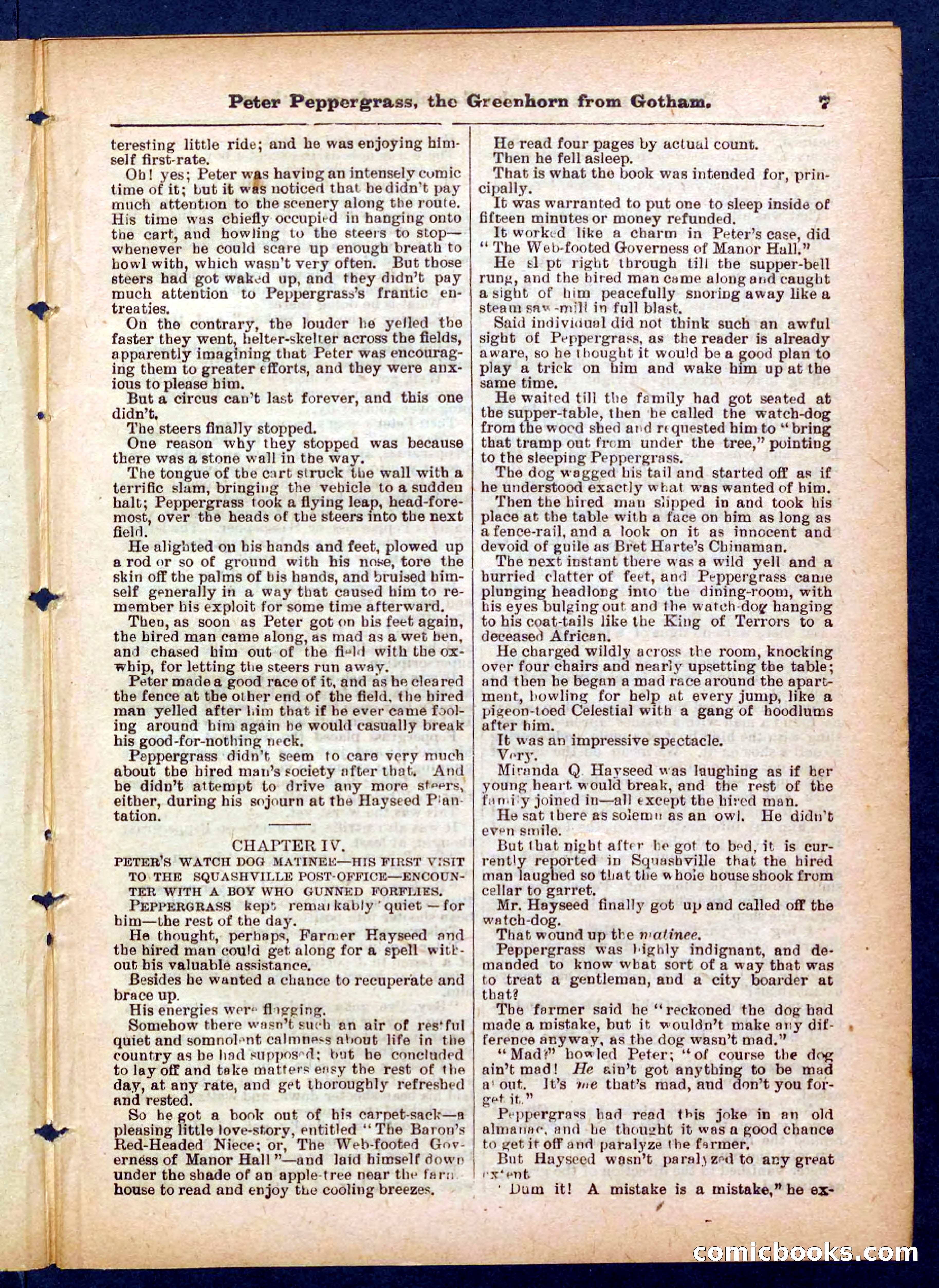 Peter, the Dandy Greenhorn — page 7 of 32