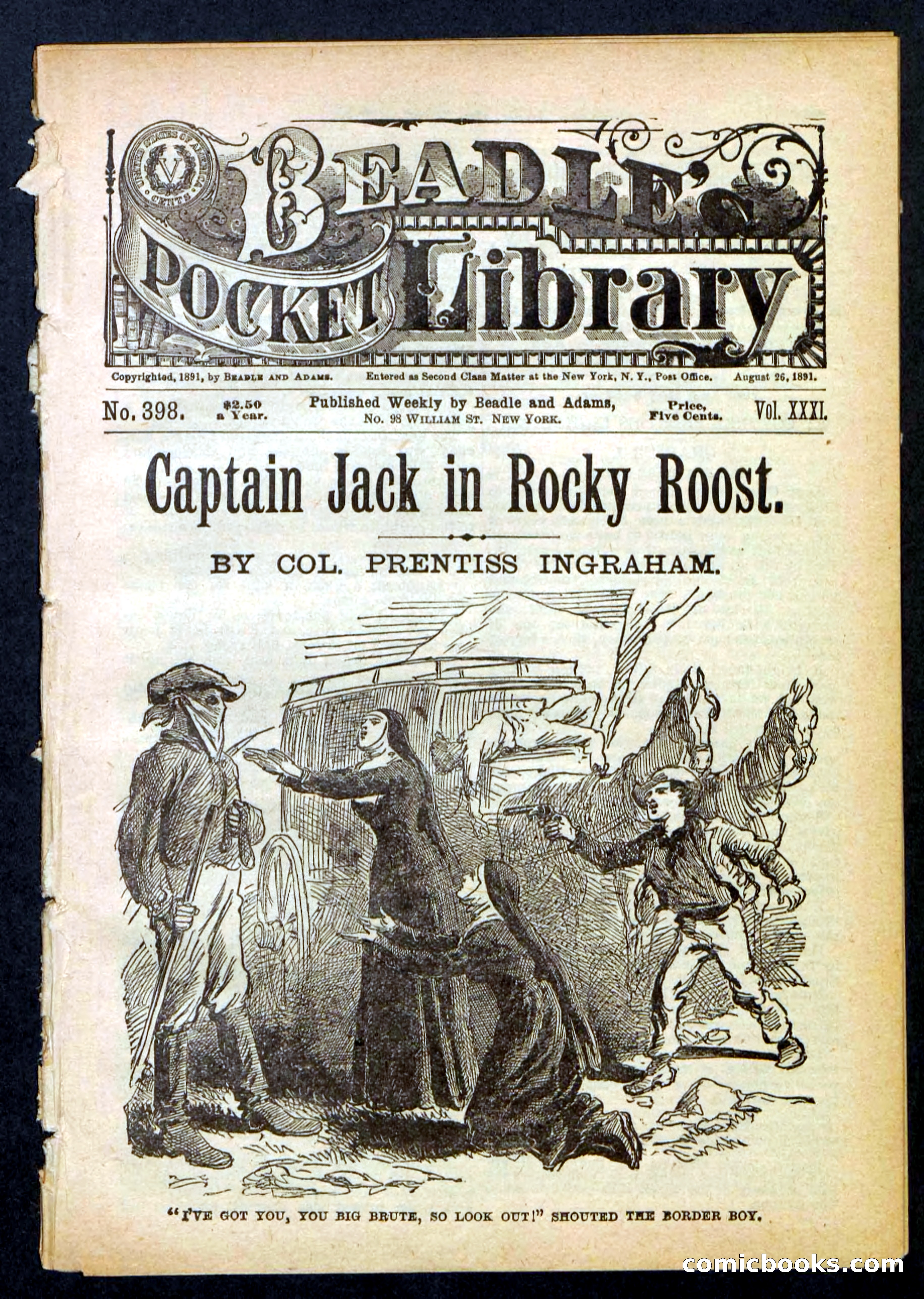 Beadle's Pocket Library No. 398