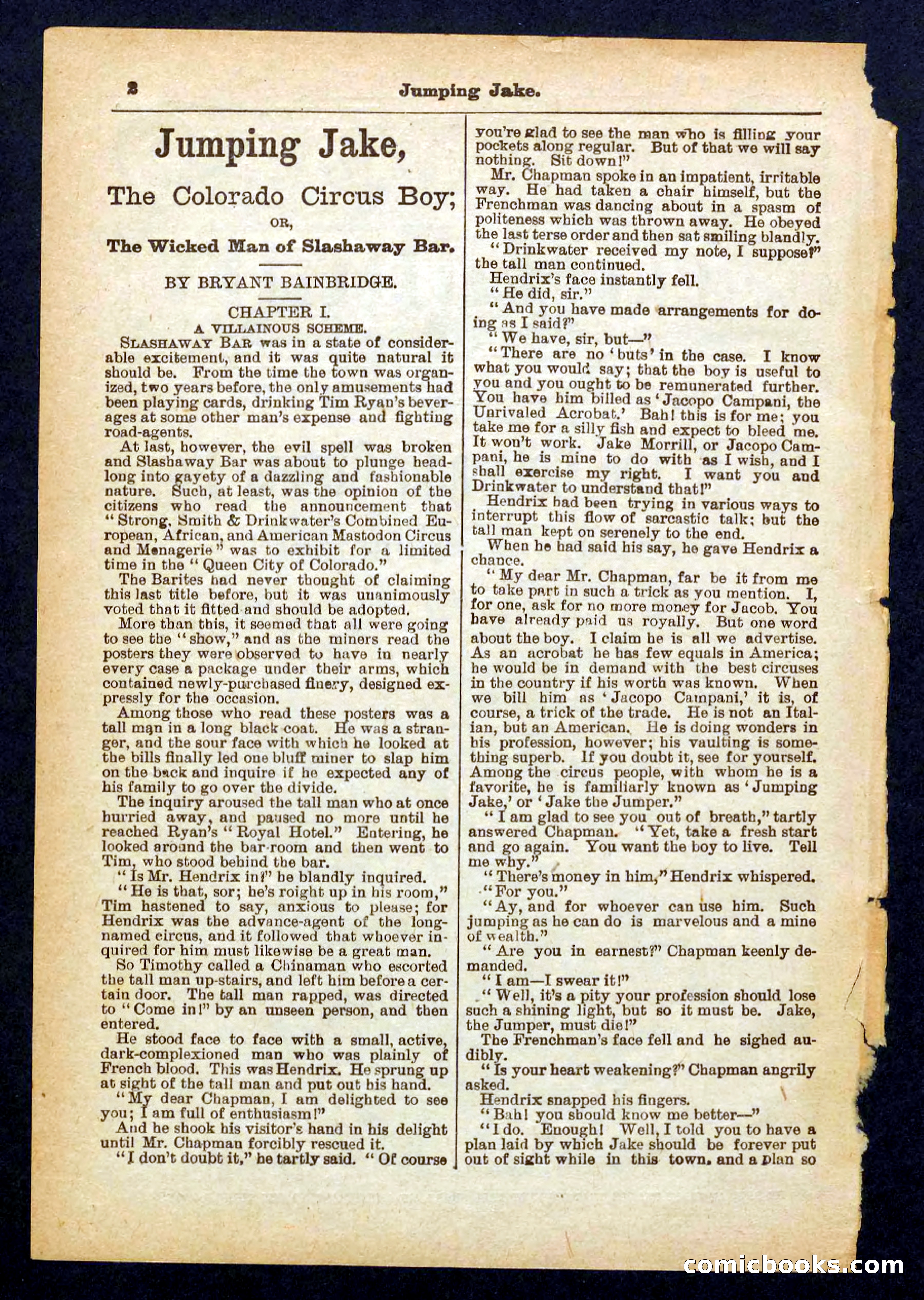 Jake, the Colorado Circus Boy — page 2 of 32