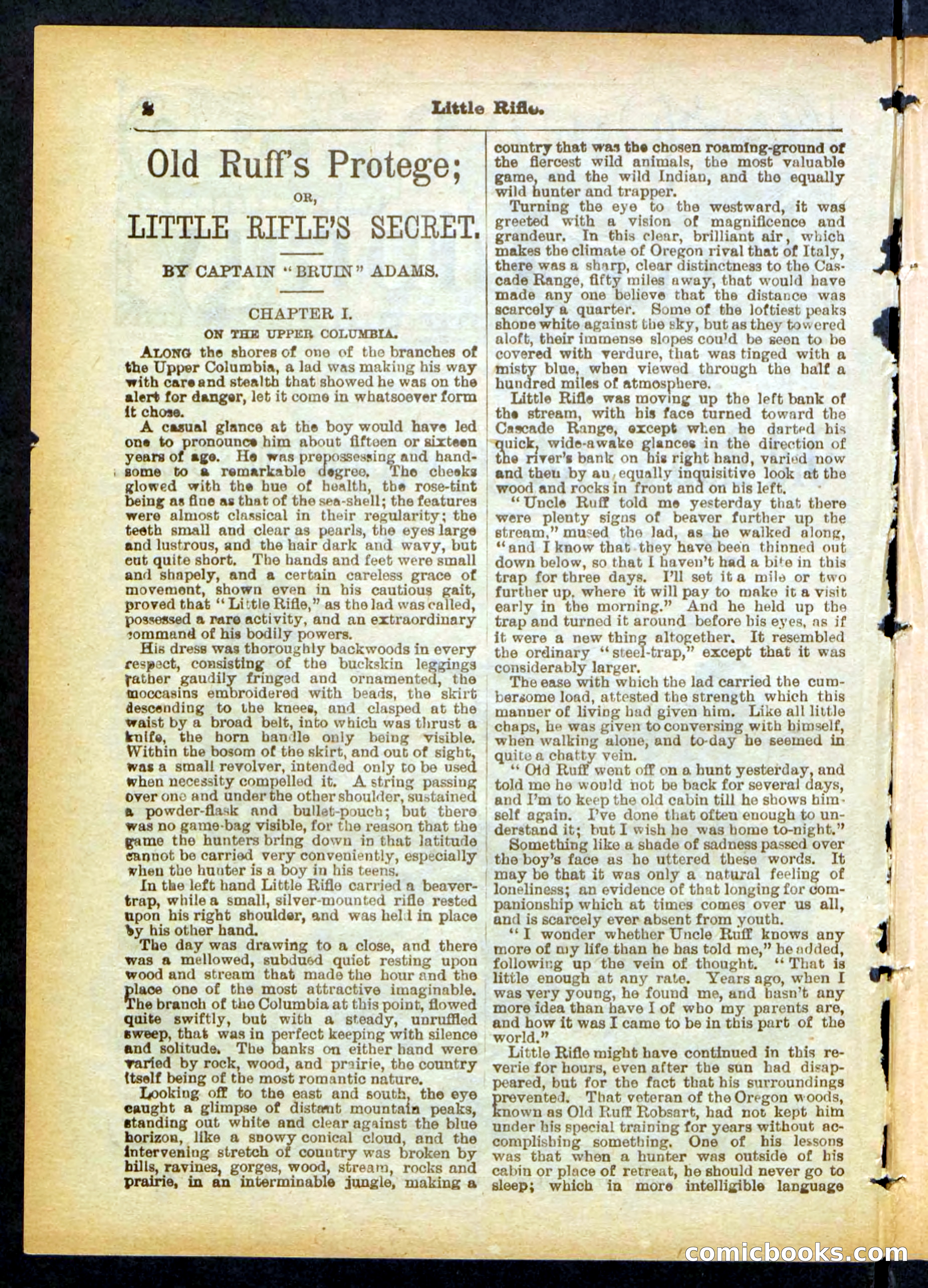 Old Ruff's Protégé; or, Little Rifle's Secret — page 2 of 32
