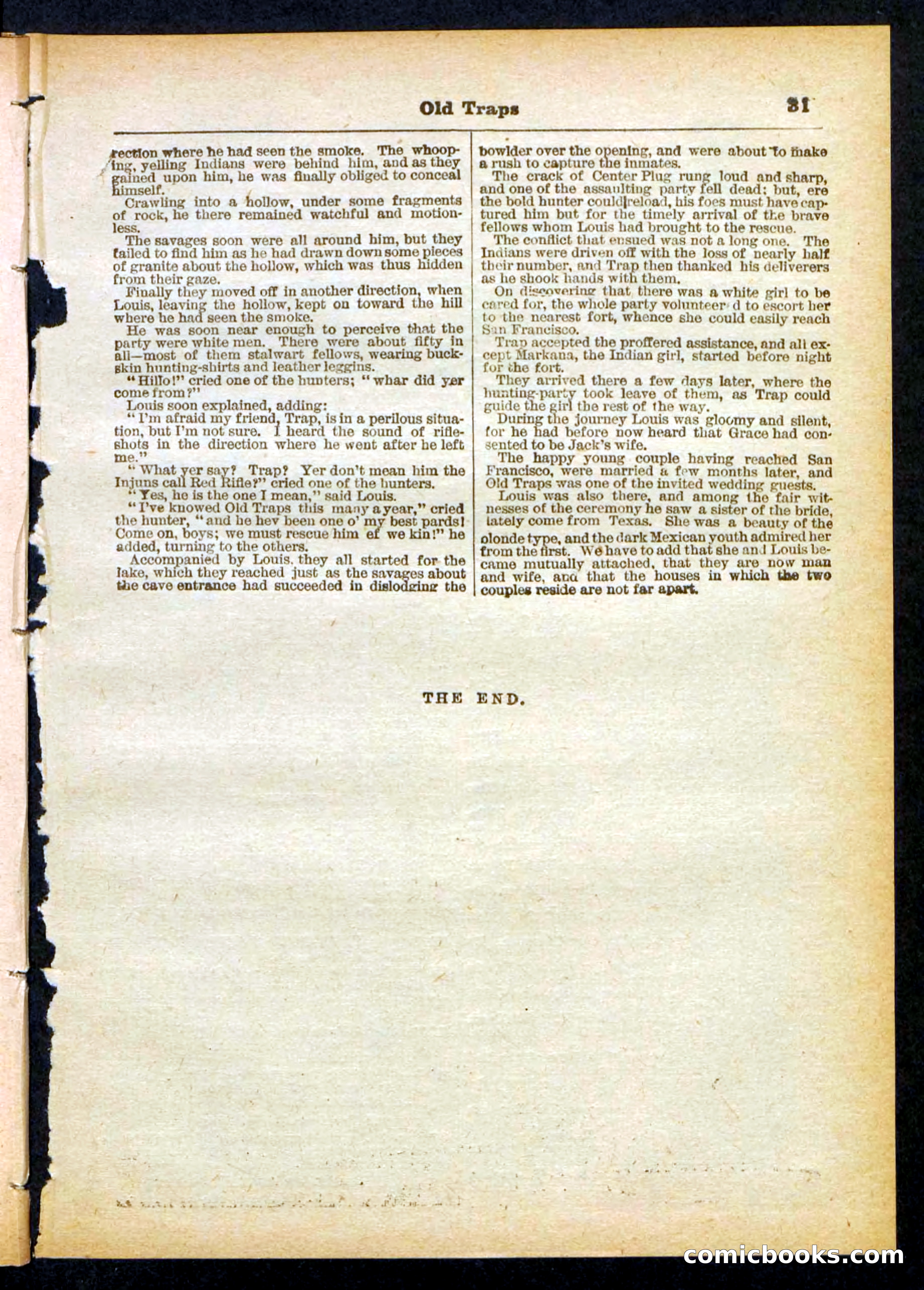 Beadle's Pocket Library No. 411 — page 31 of 32