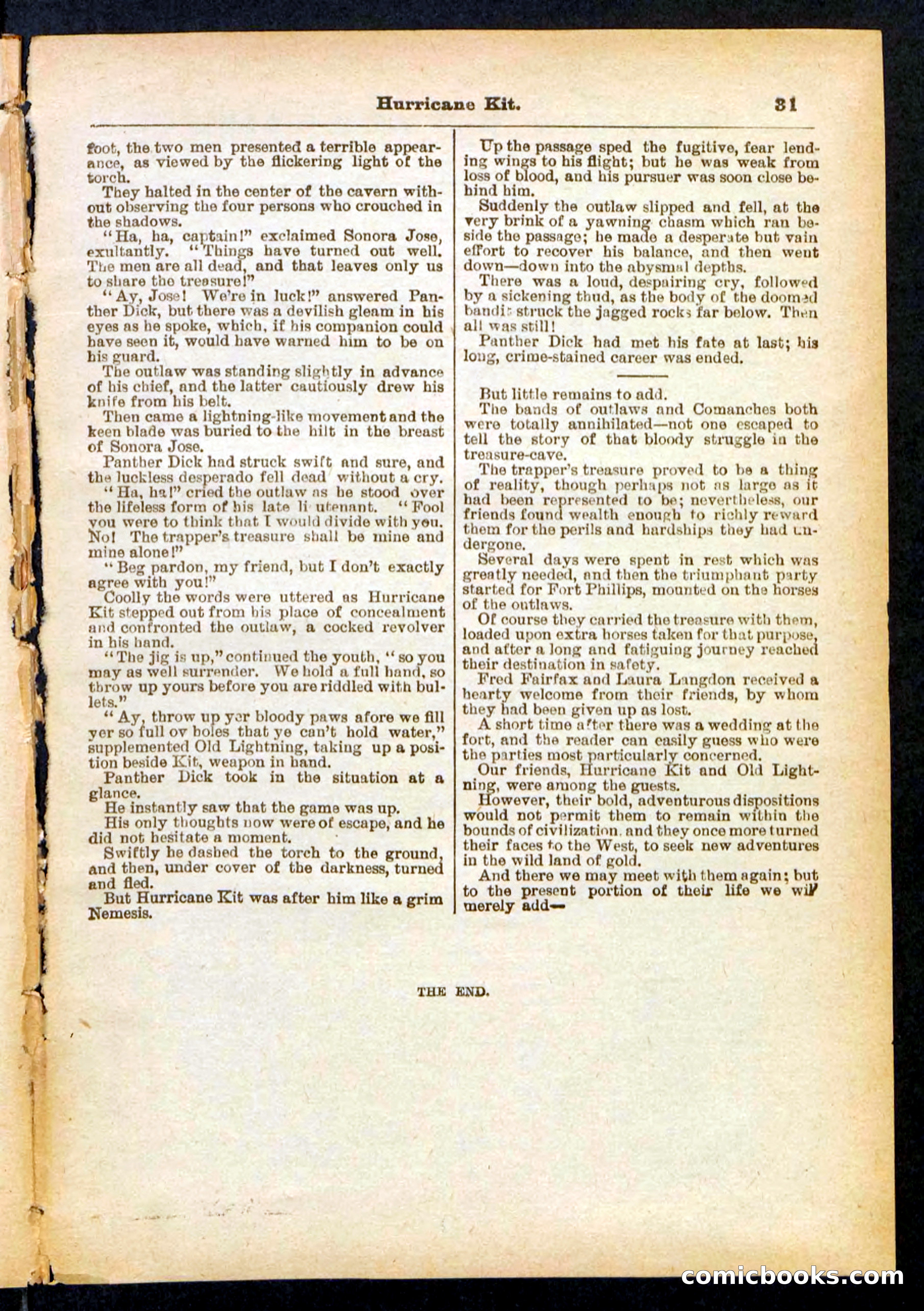 Panther Dick's Death-Leap — page 31 of 32