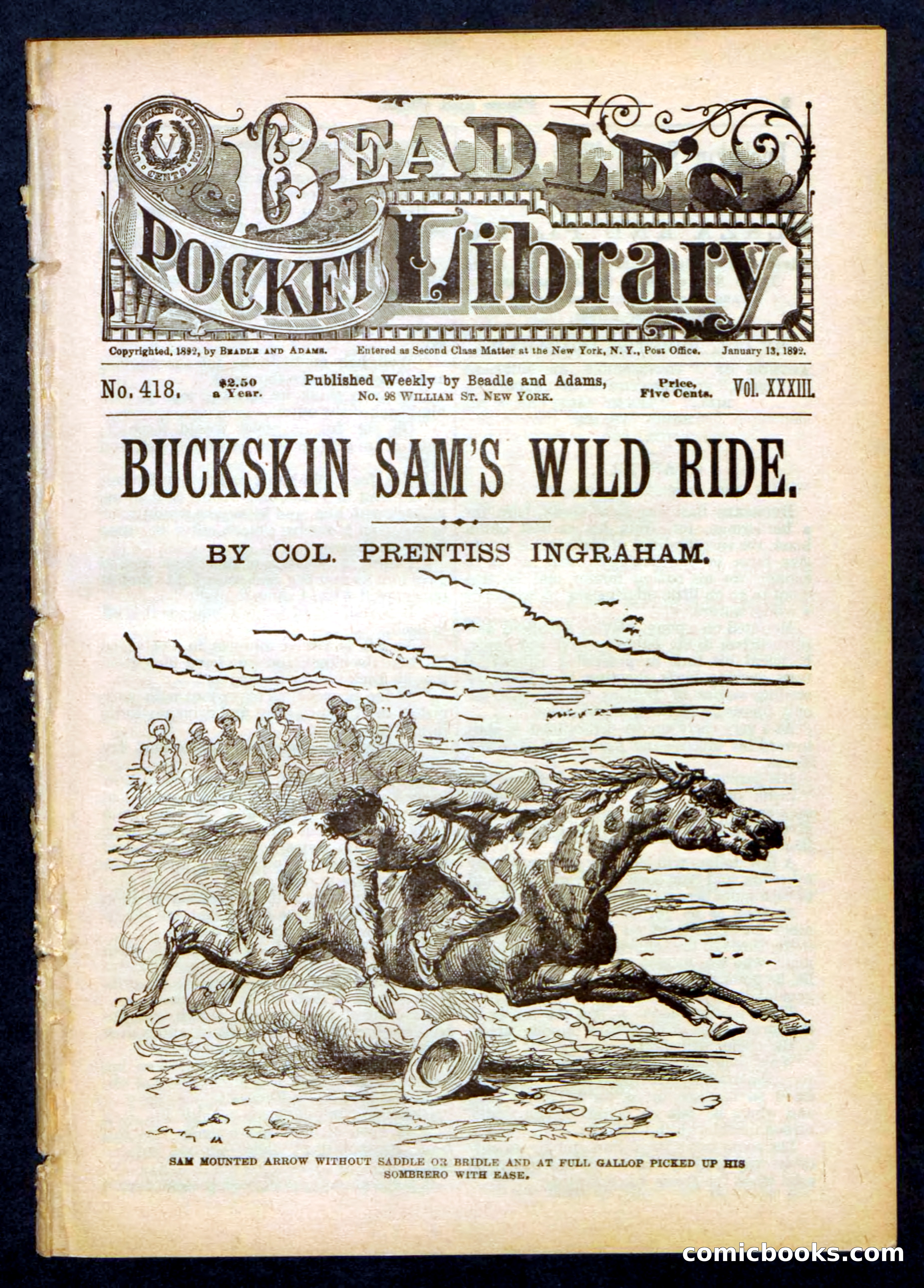 Beadle's Pocket Library No. 418