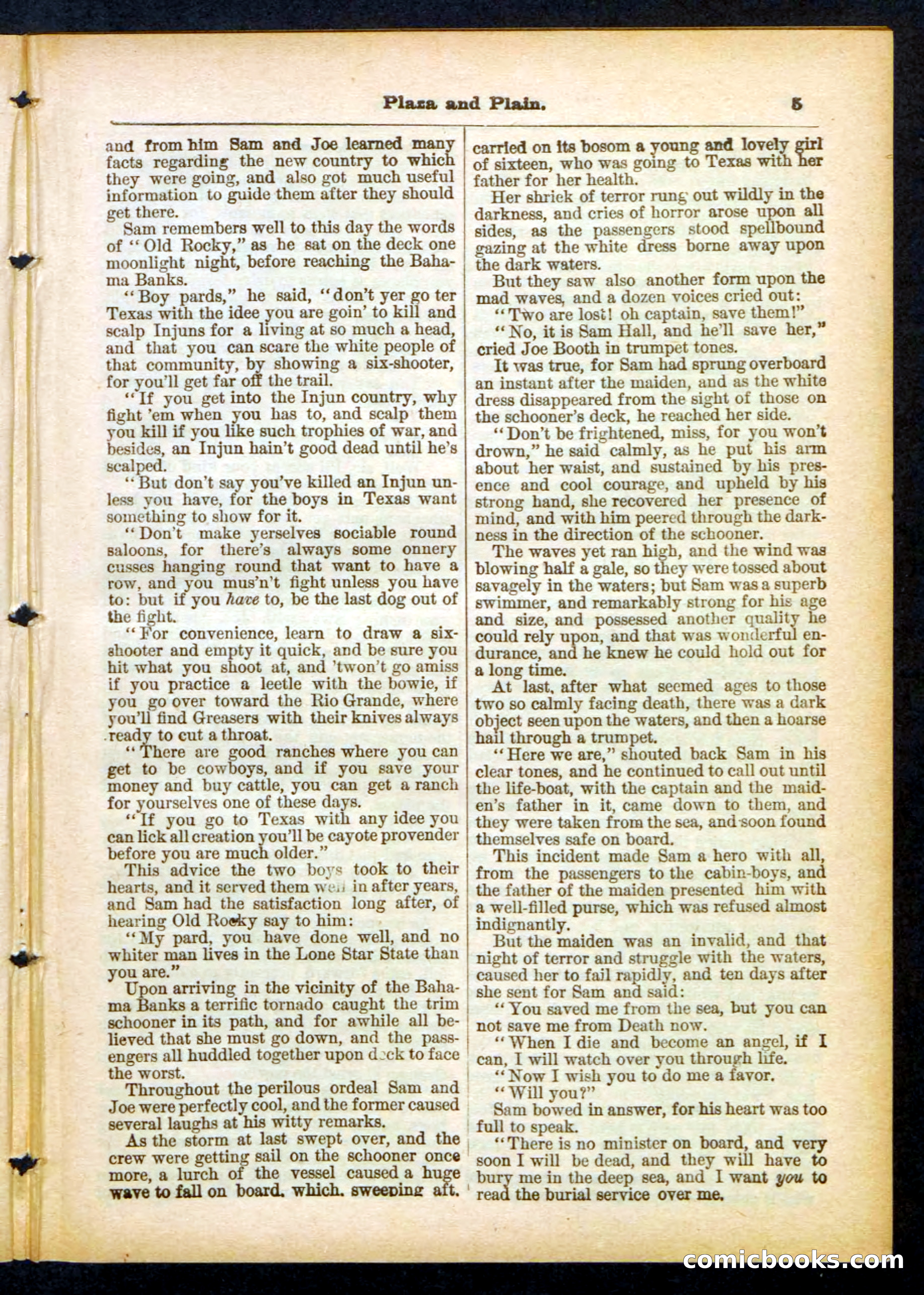 Beadle's Pocket Library No. 418 — page 5 of 32