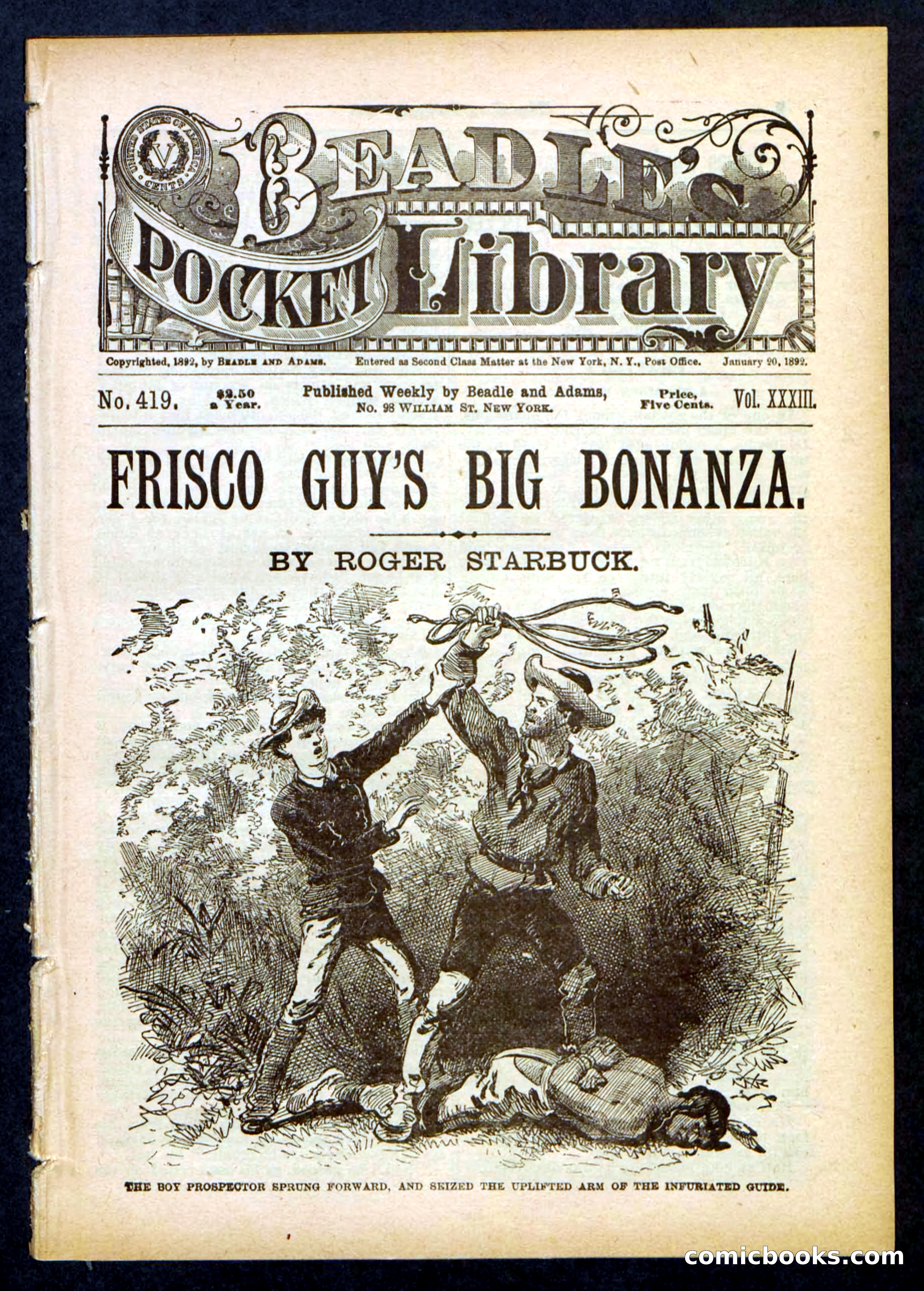 Beadle's Pocket Library No. 419