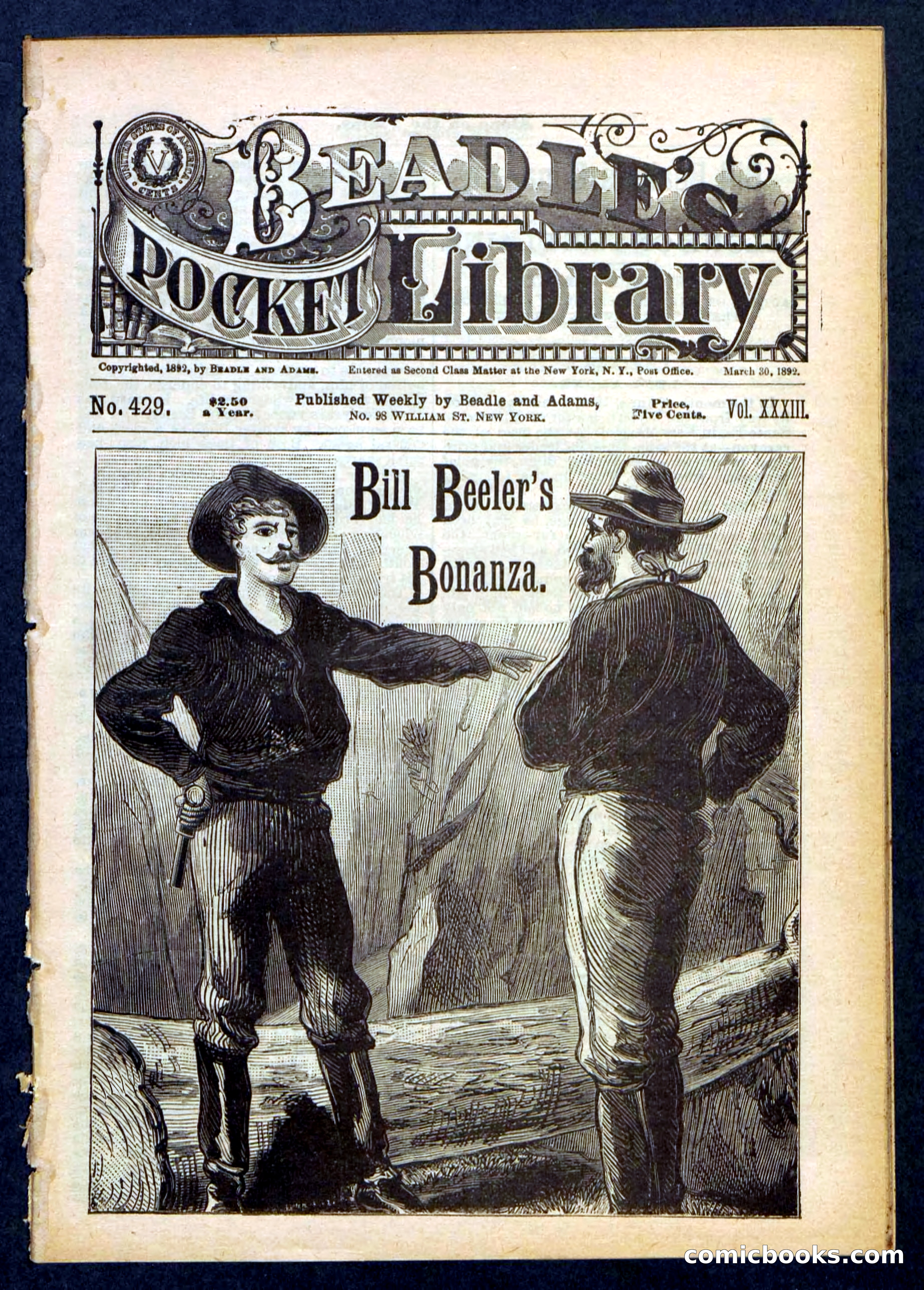 Beadle's Pocket Library No. 429