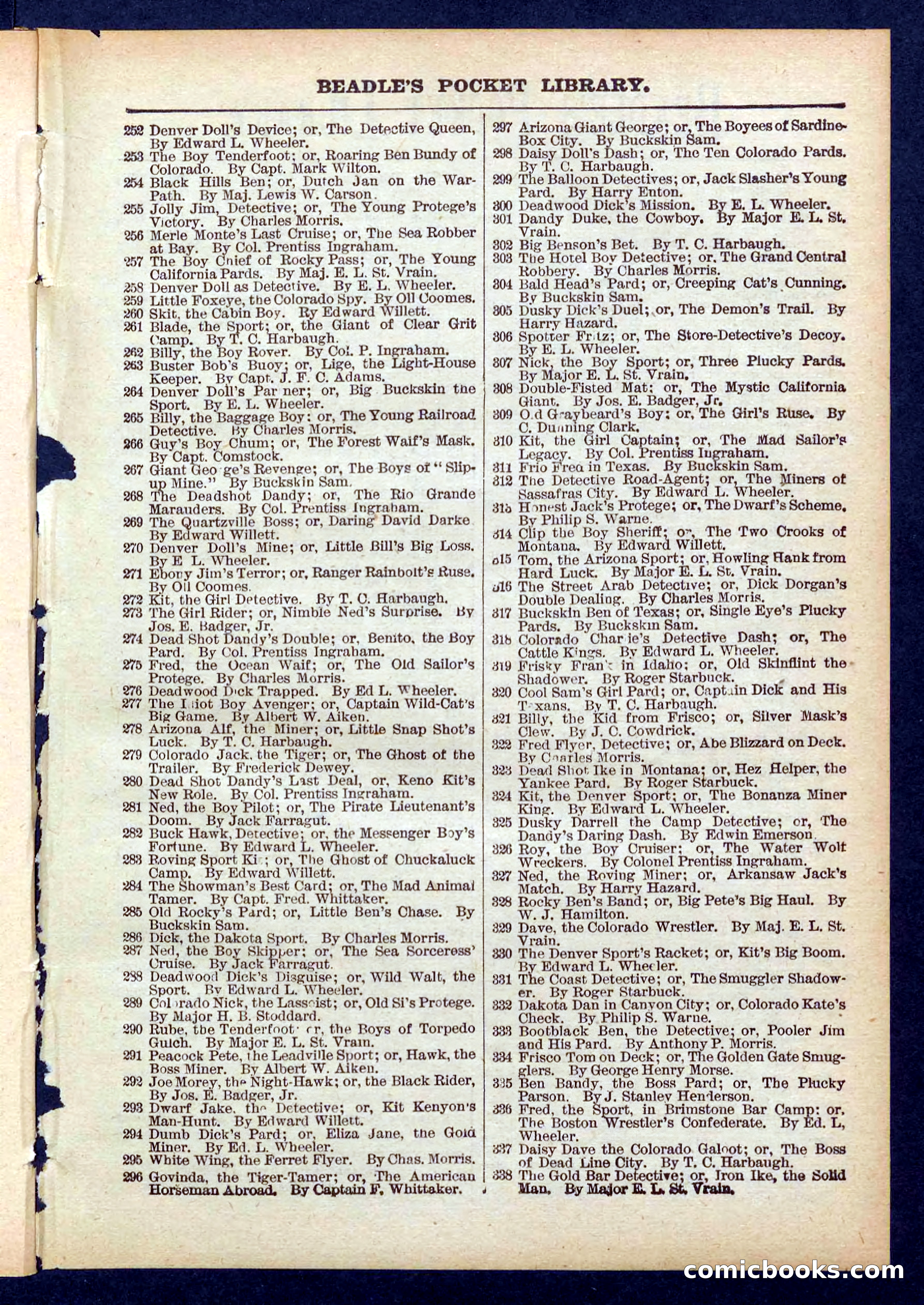 Beadle's Pocket Library No. 431 — page 31 of 32
