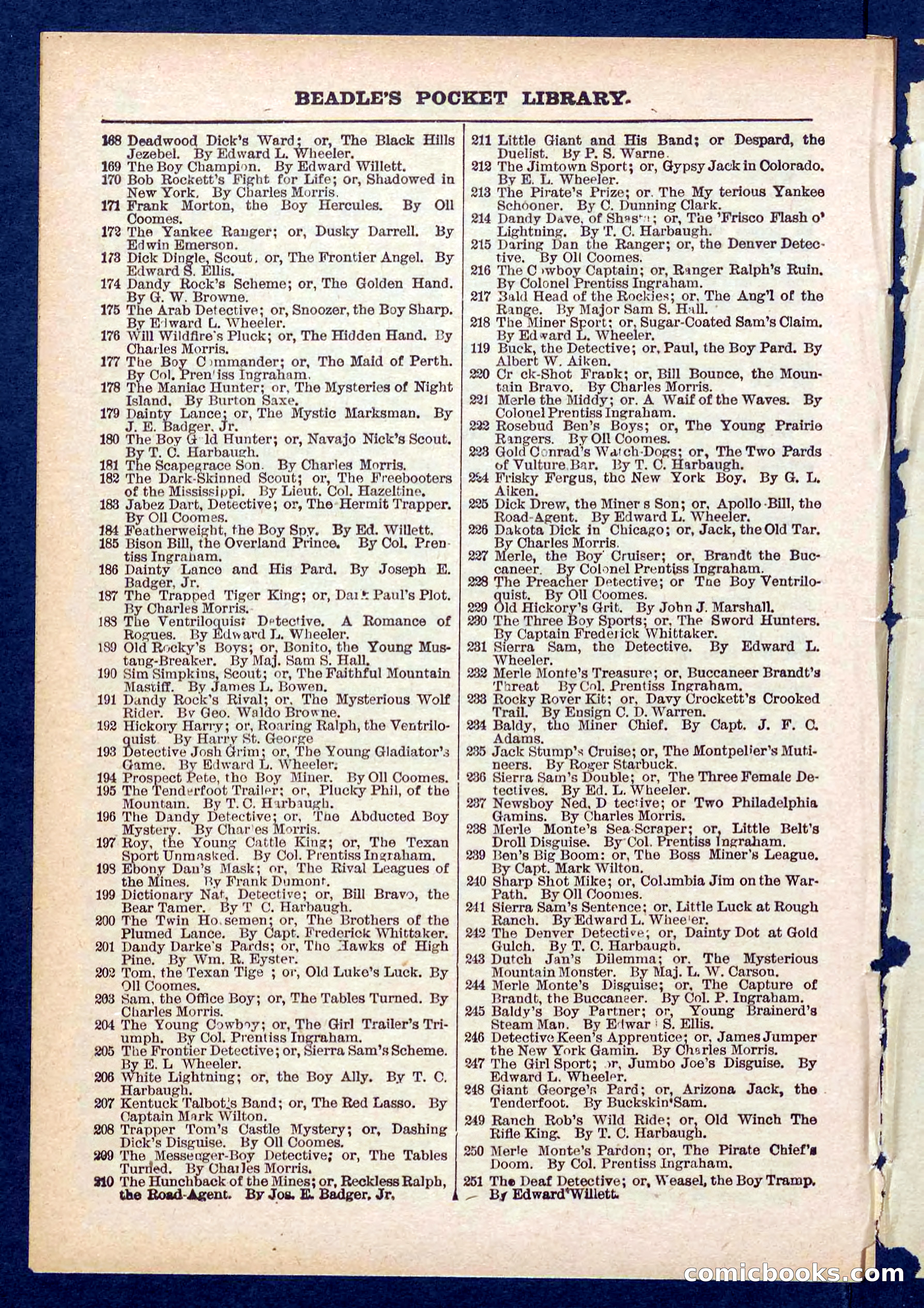 Beadle's Pocket Library No. 433 — page 30 of 32