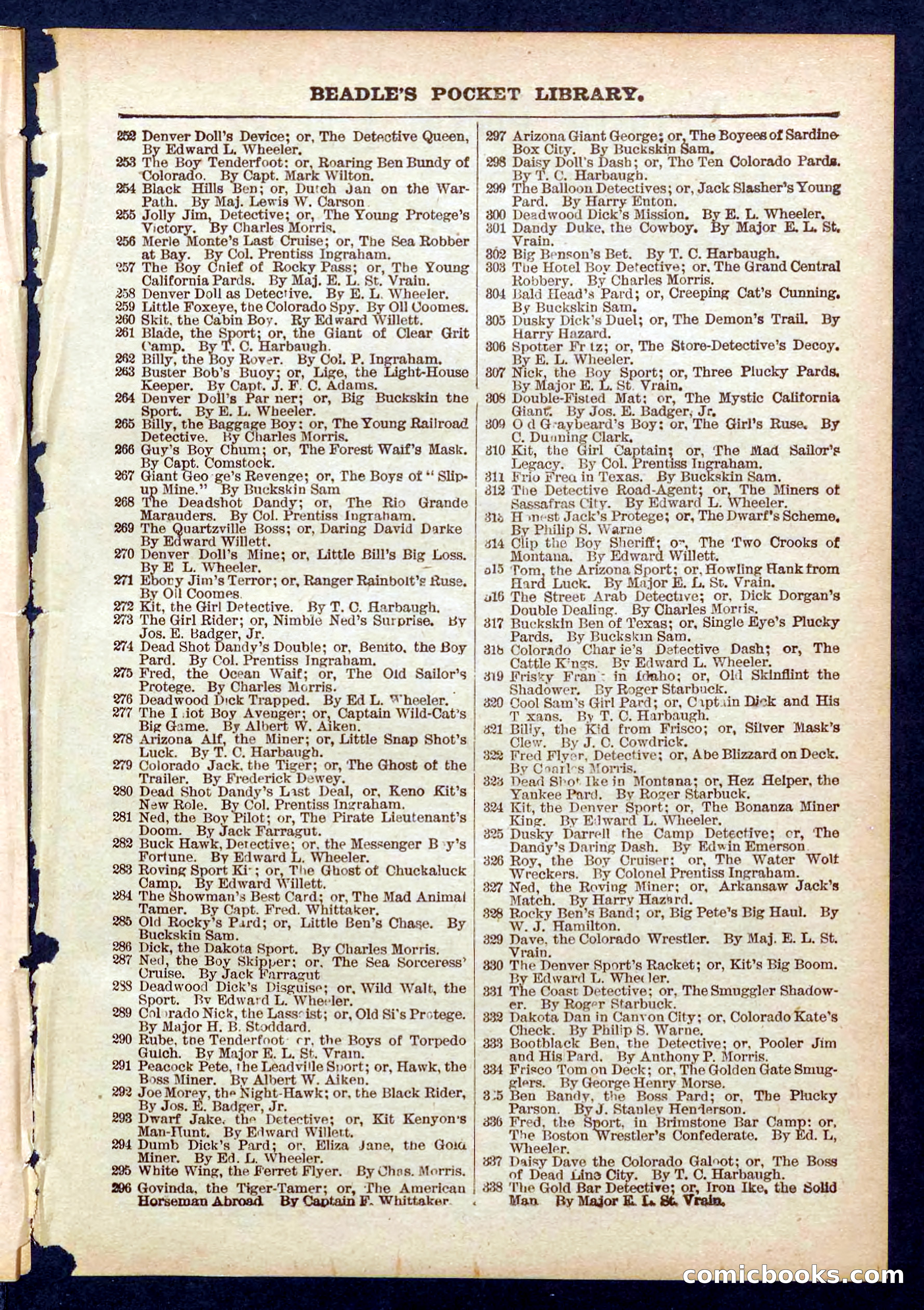 Beadle's Pocket Library No. 433 — page 31 of 32