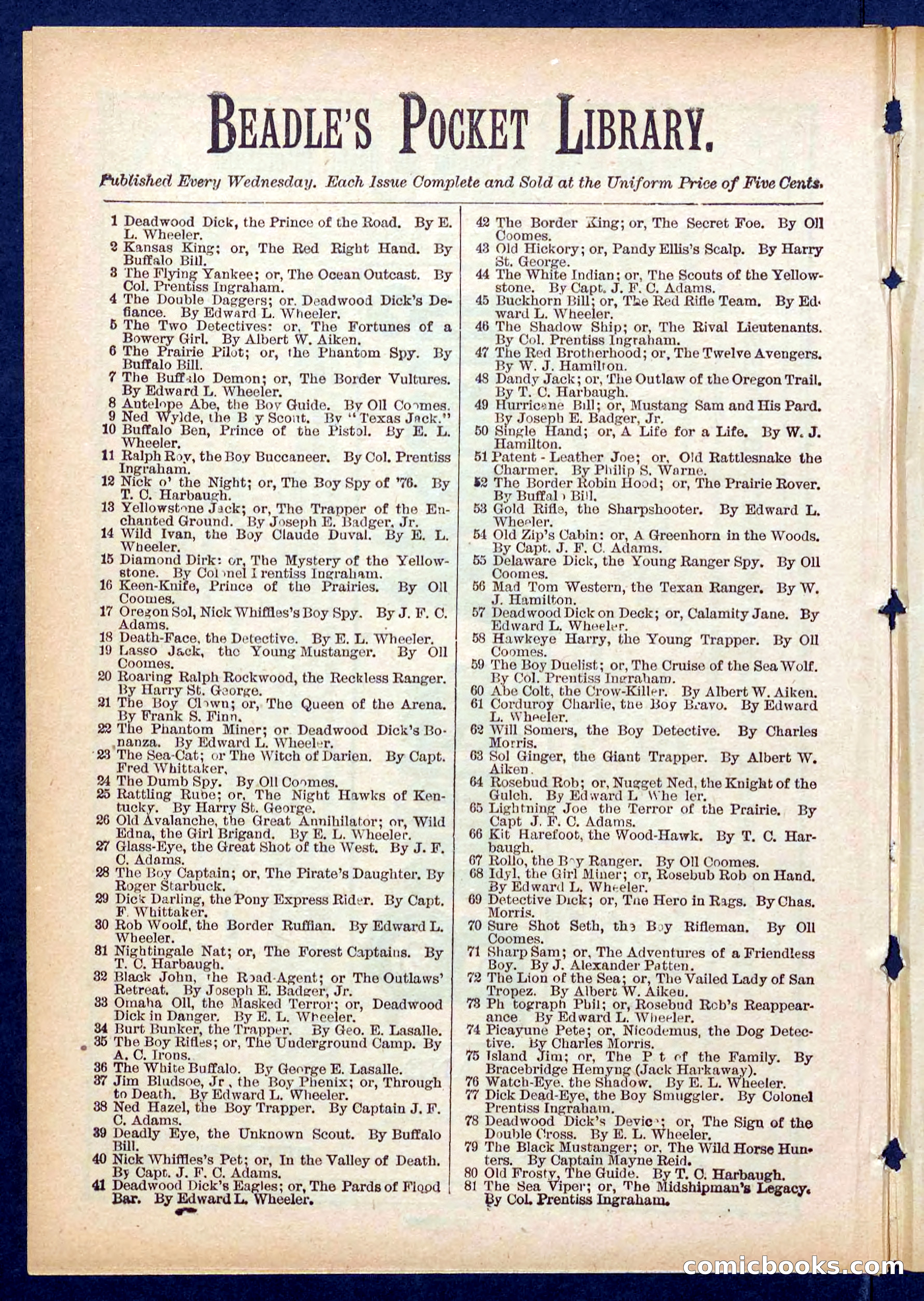 Beadle's Pocket Library No. 437 — page 28 of 32
