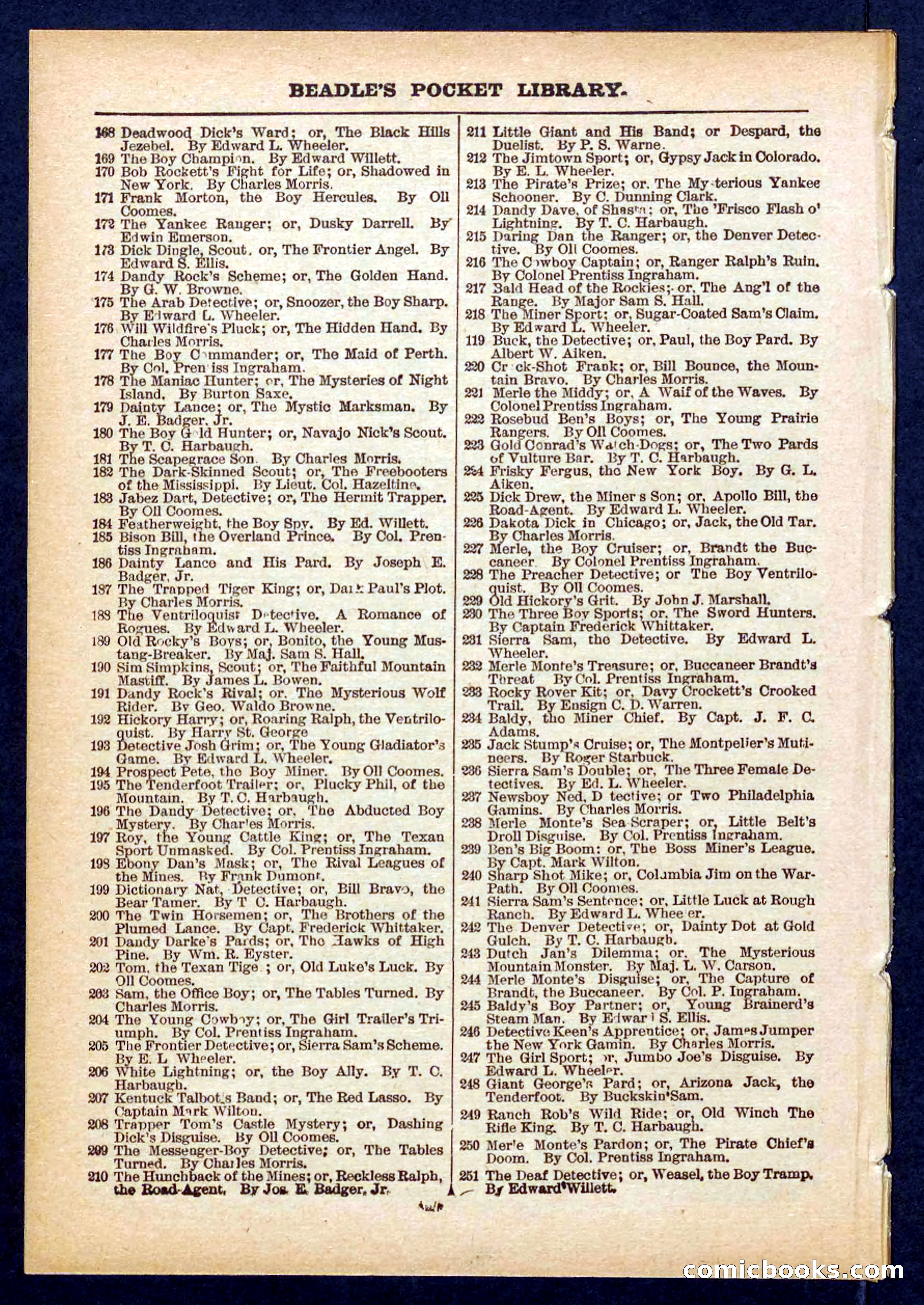 Beadle's Pocket Library No. 437 — page 30 of 32