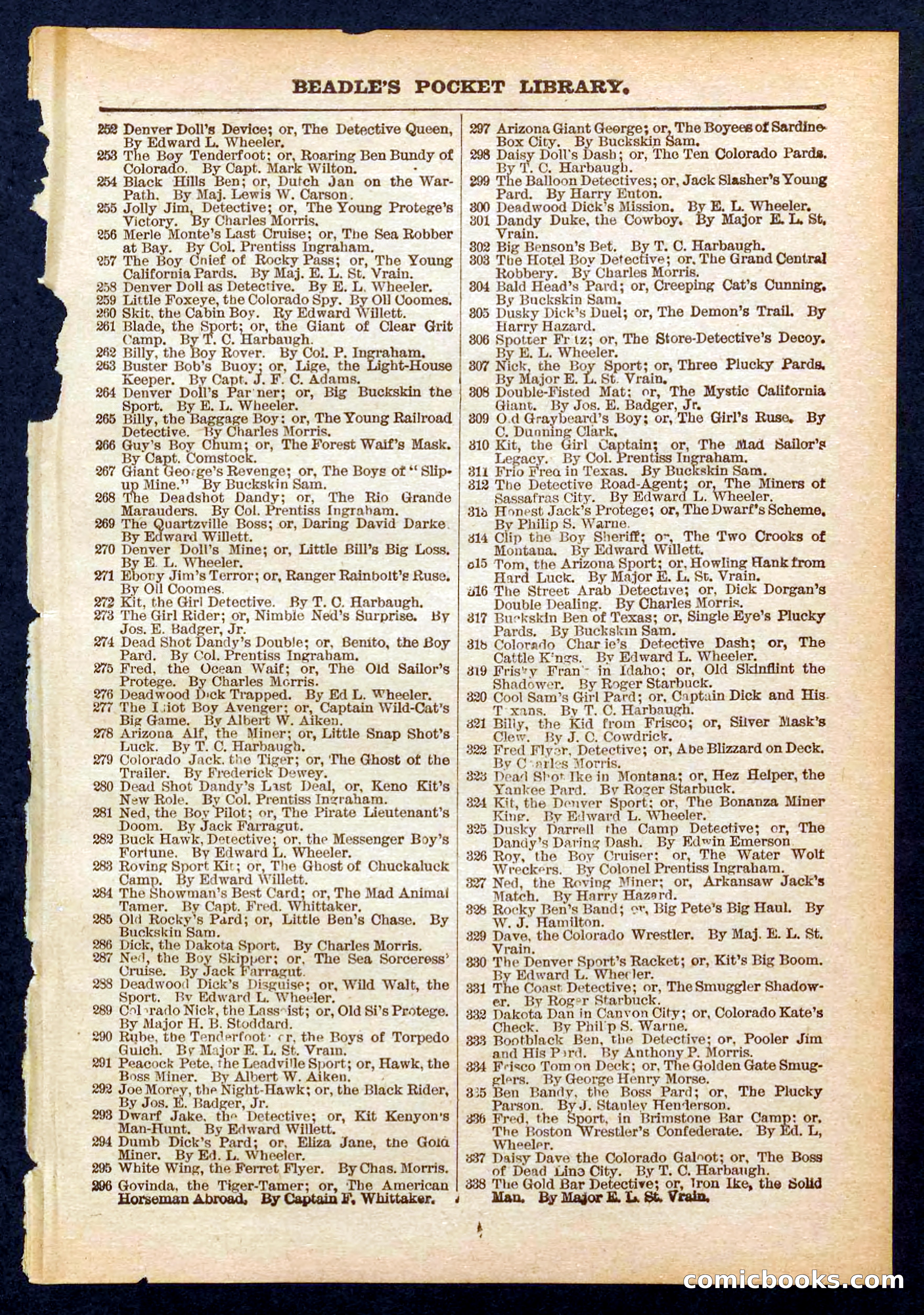 Beadle's Pocket Library No. 437 — page 31 of 32