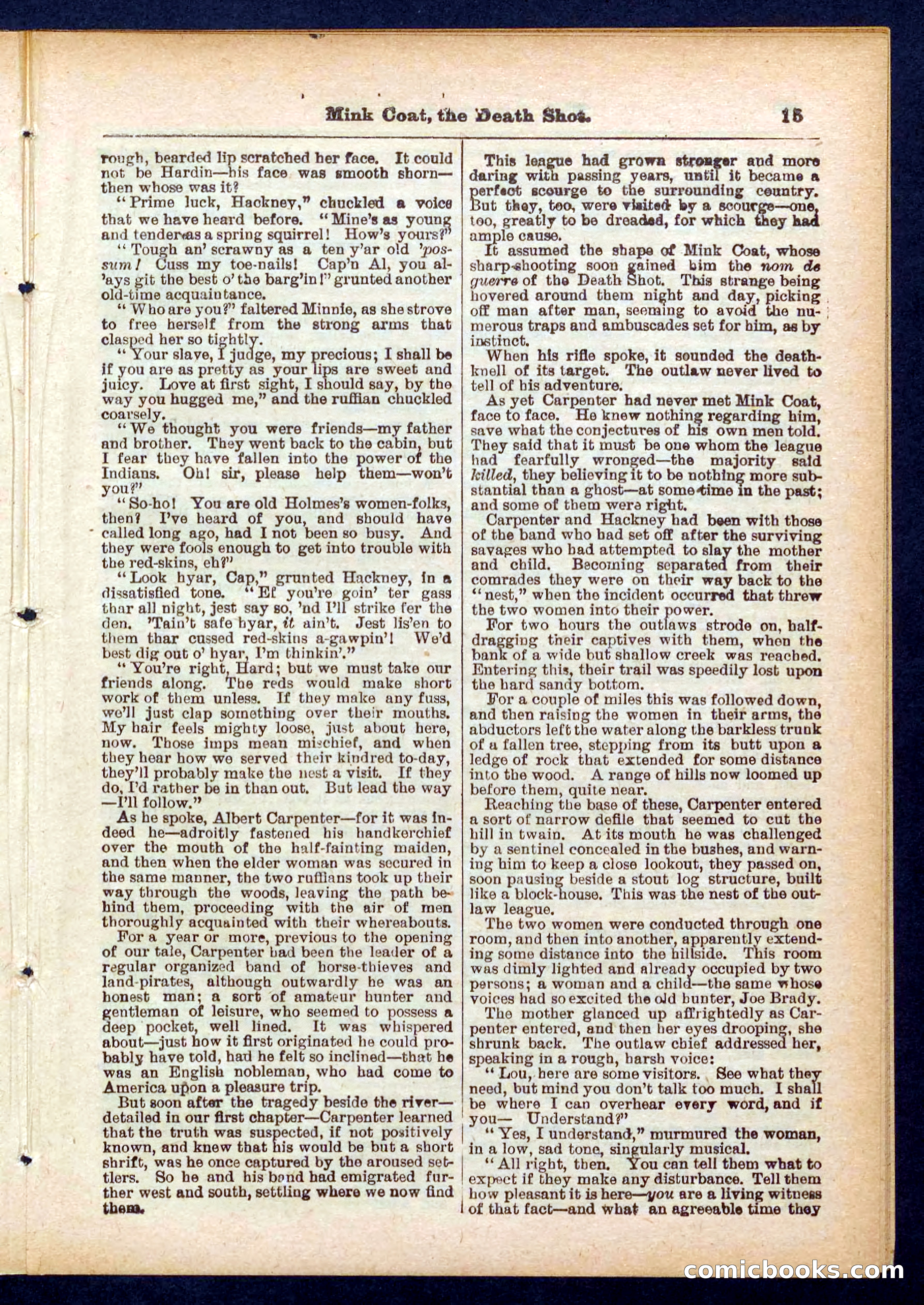 Beadle's Pocket Library No. 440: The Death Shot — page 15 of 32