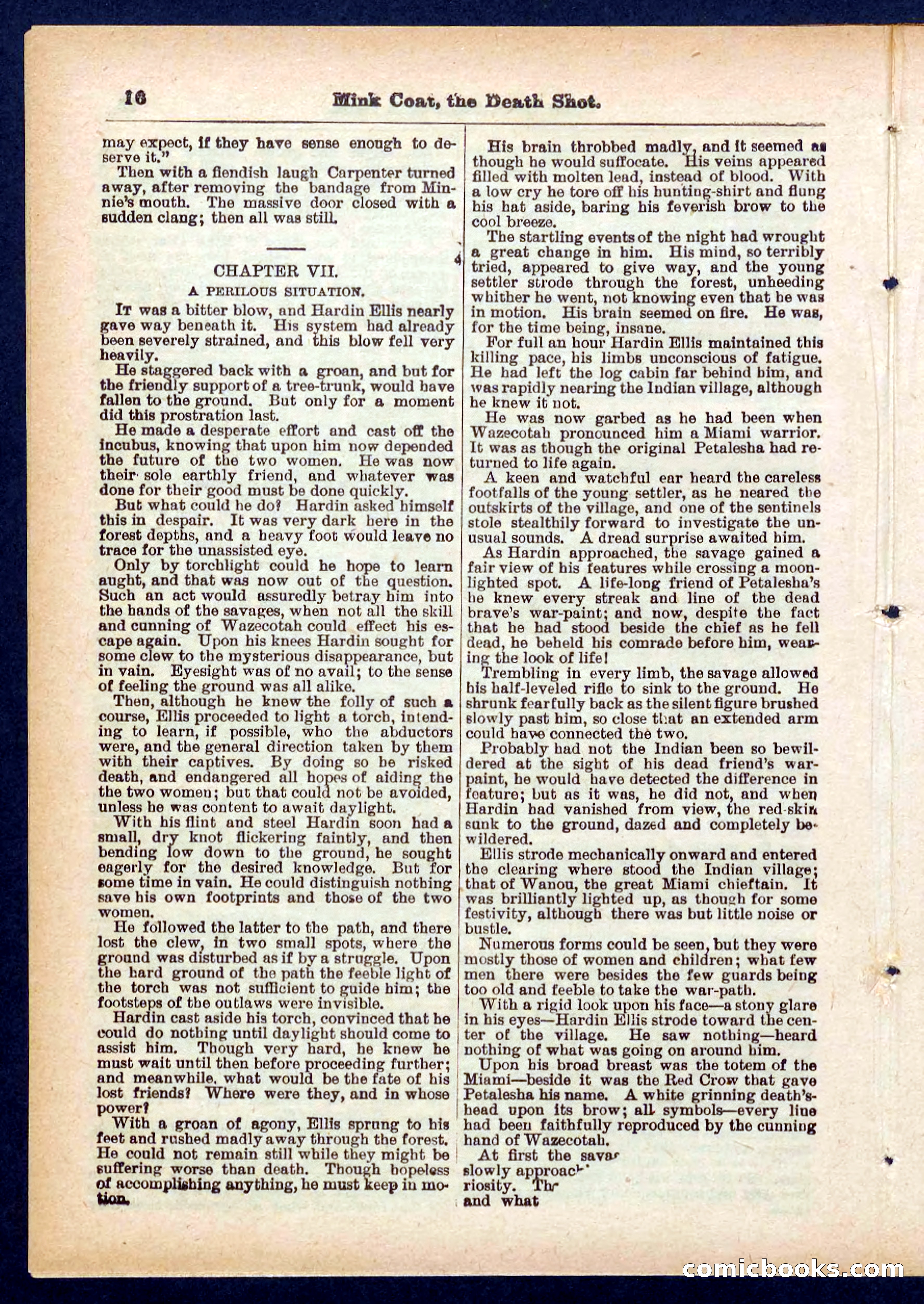 Beadle's Pocket Library No. 440: The Death Shot — page 16 of 32