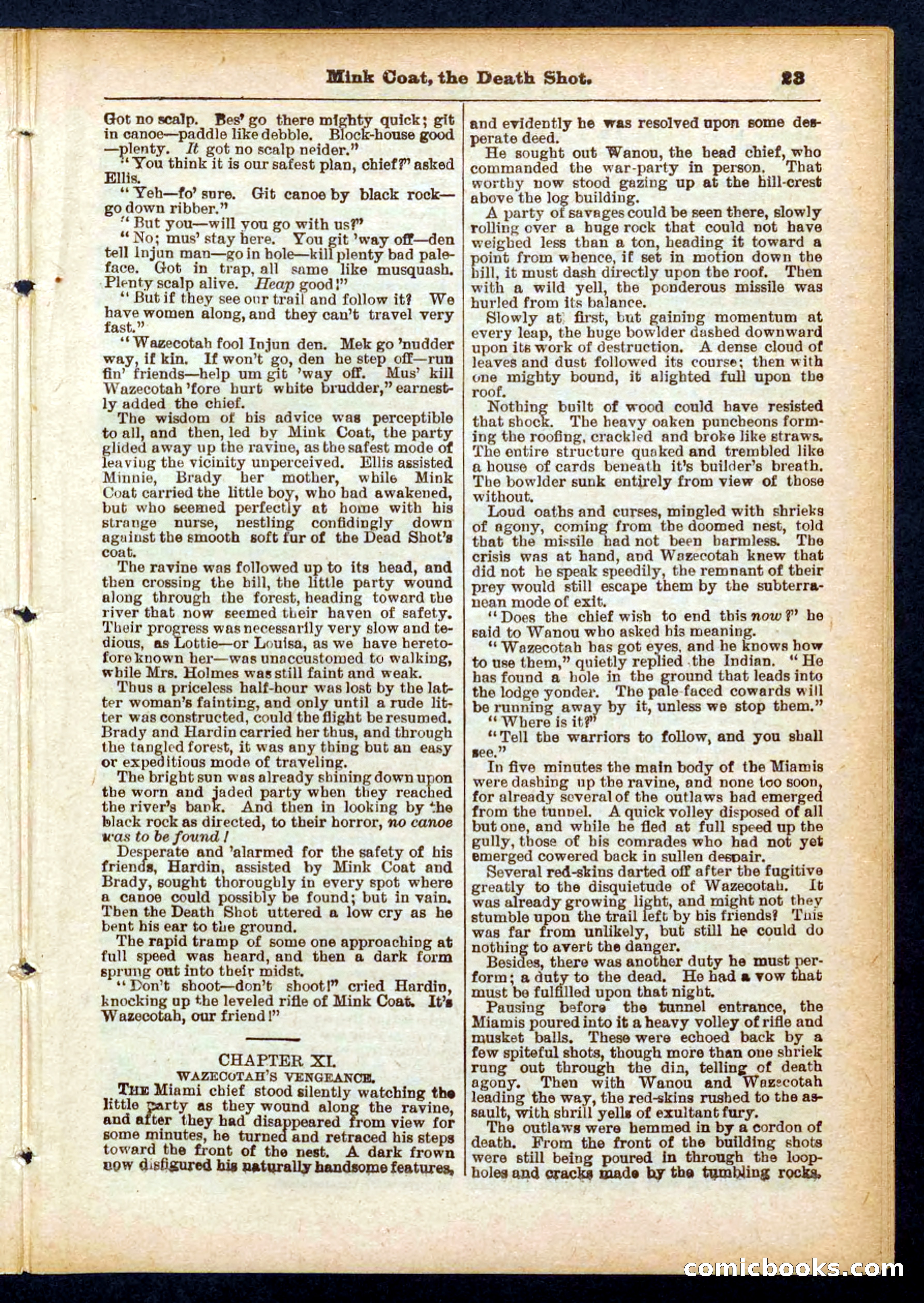 Beadle's Pocket Library No. 440: The Death Shot — page 23 of 32