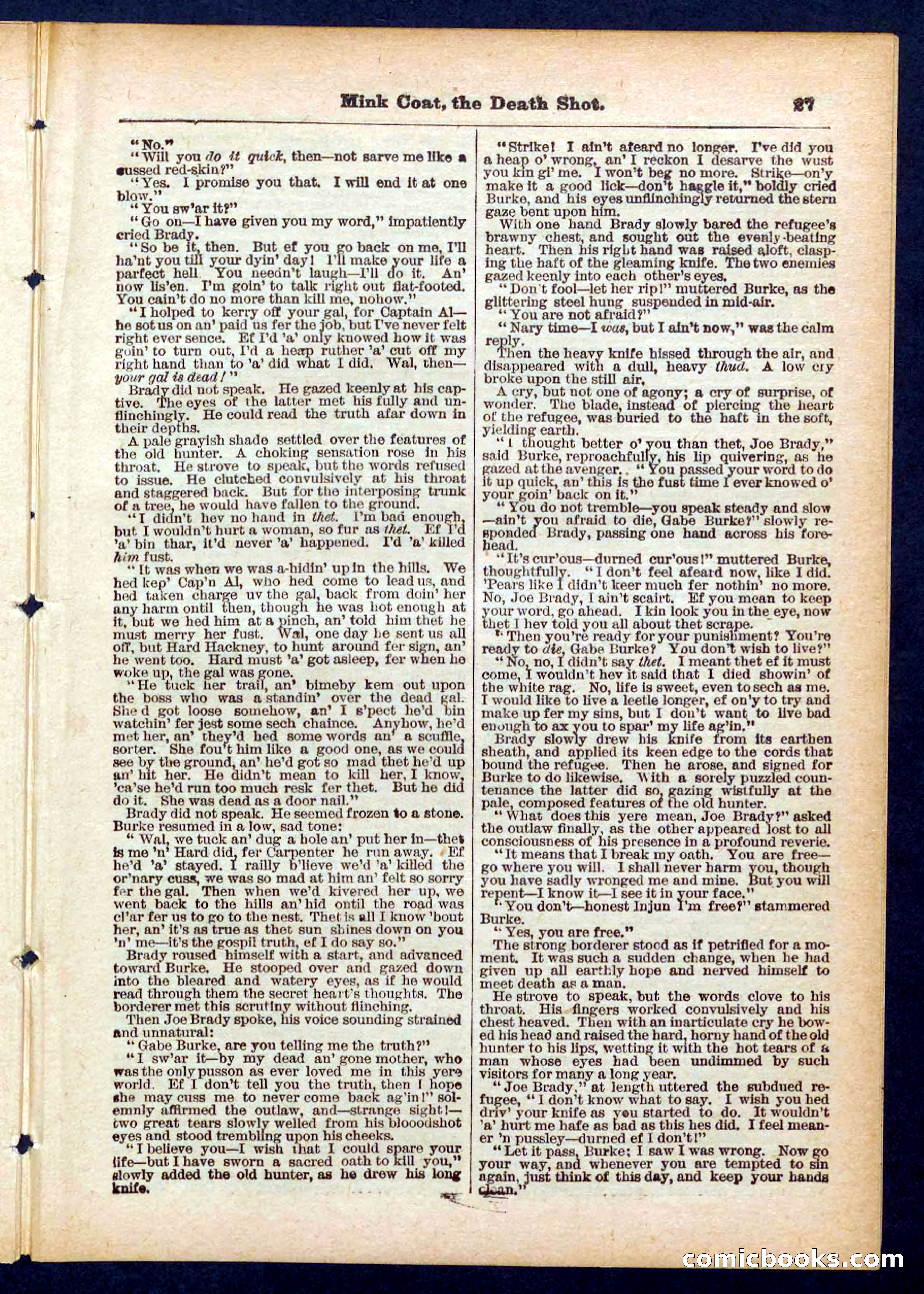 Beadle's Pocket Library No. 440: The Death Shot — page 27 of 32