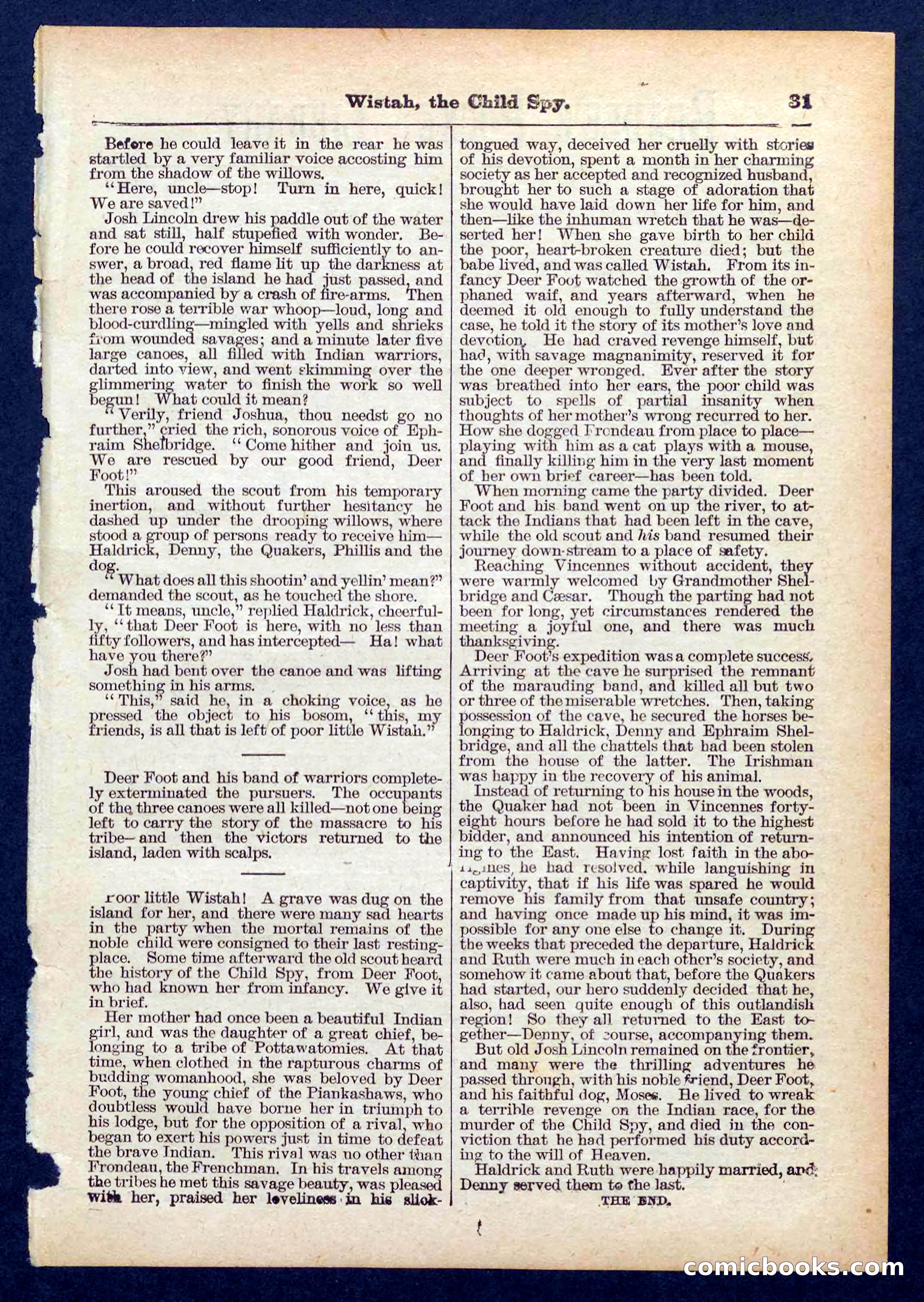 Beadle's Pocket Library No. 441 — page 31 of 32