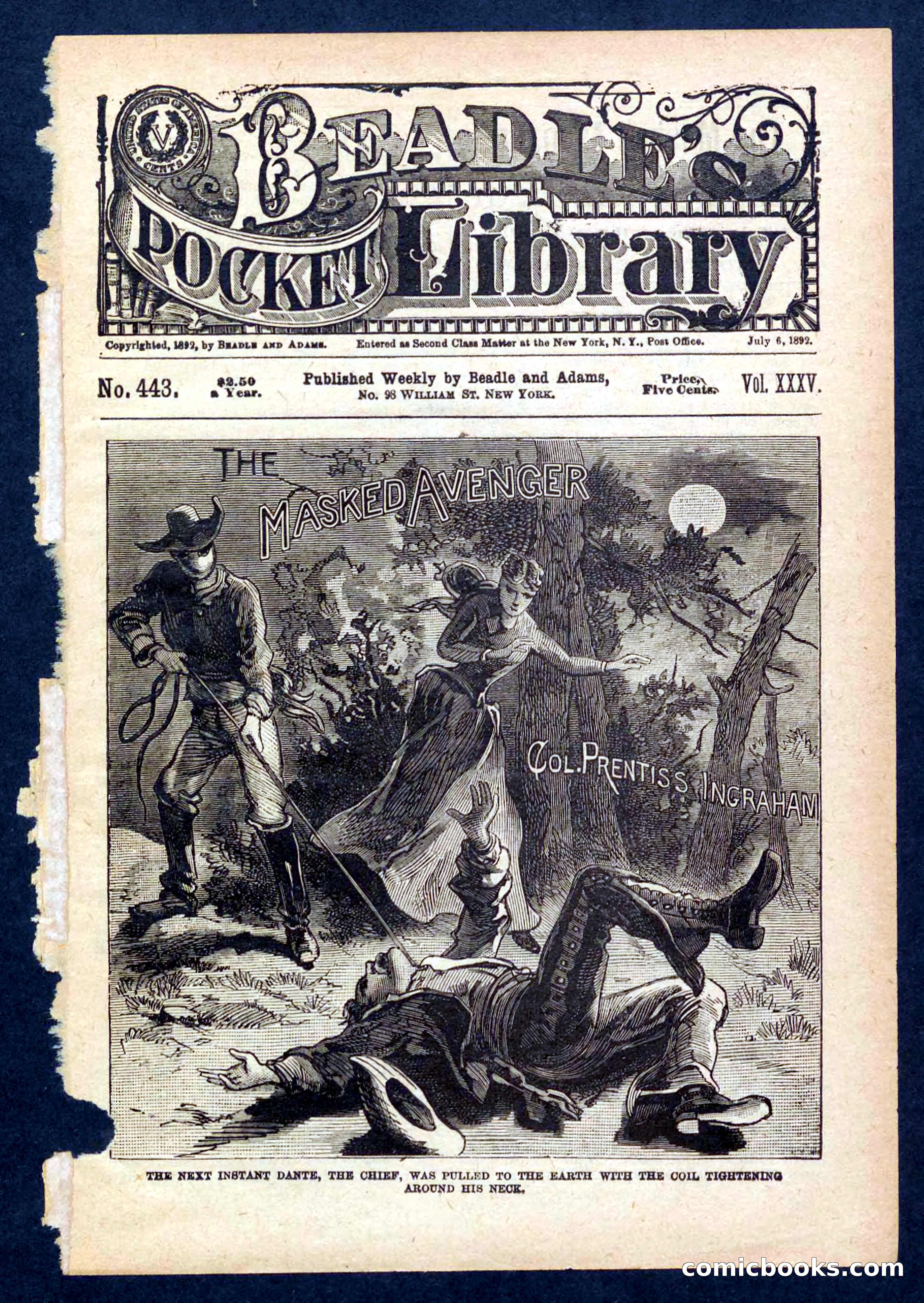 Beadle's Pocket Library No. 443 — page 1 of 32