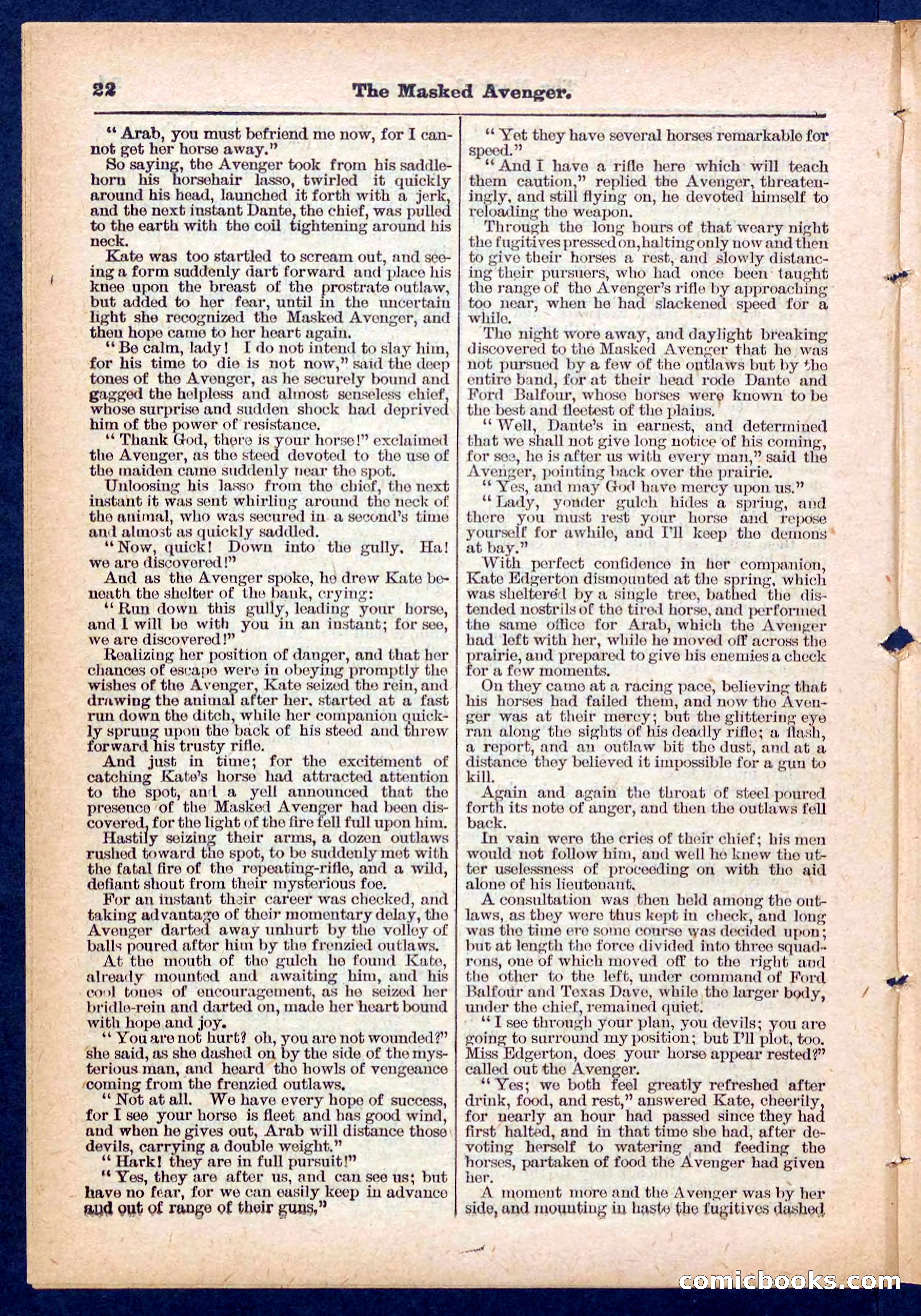 Beadle's Pocket Library No. 443 — page 22 of 32