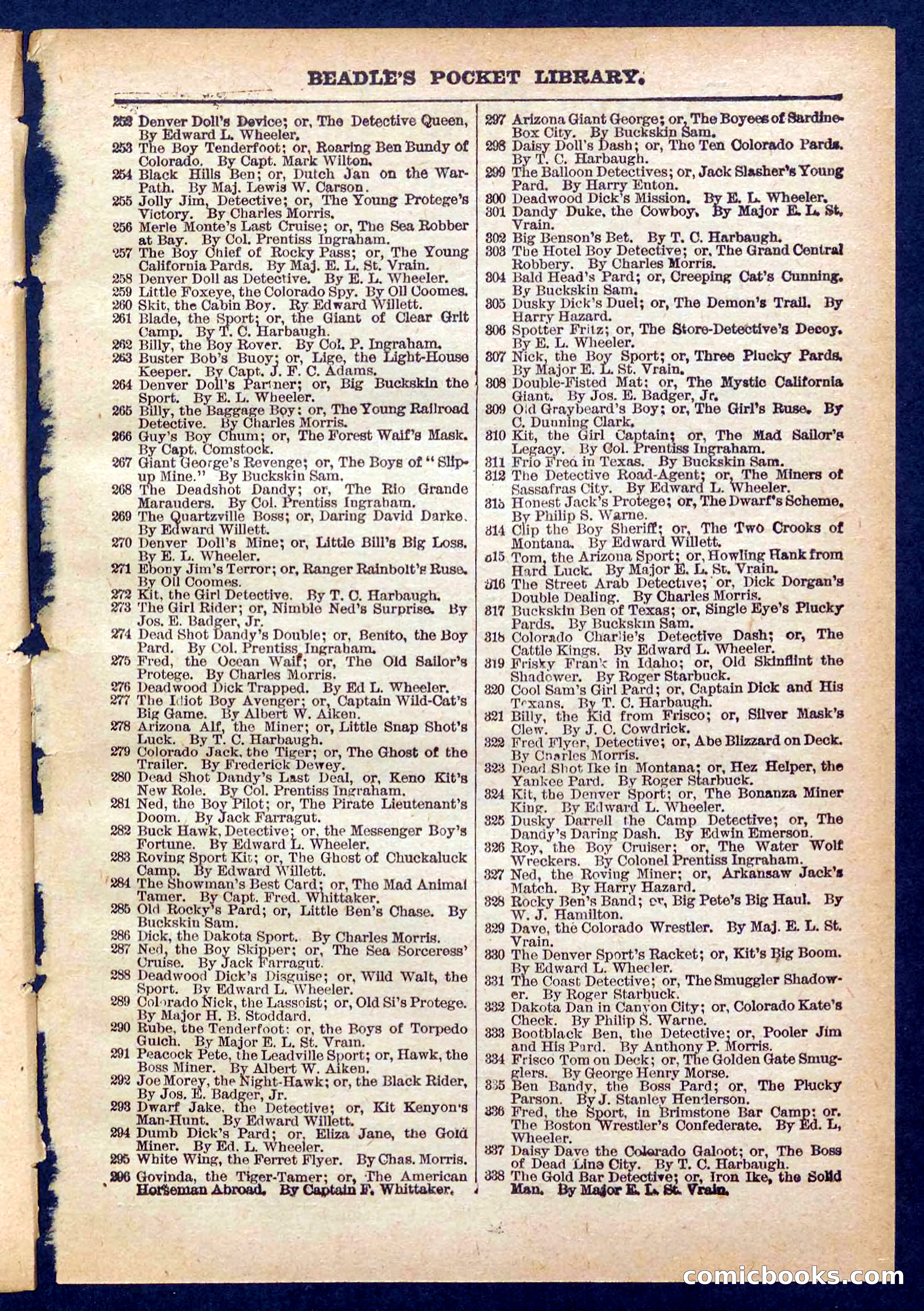 Beadle's Pocket Library No. 443 — page 31 of 32