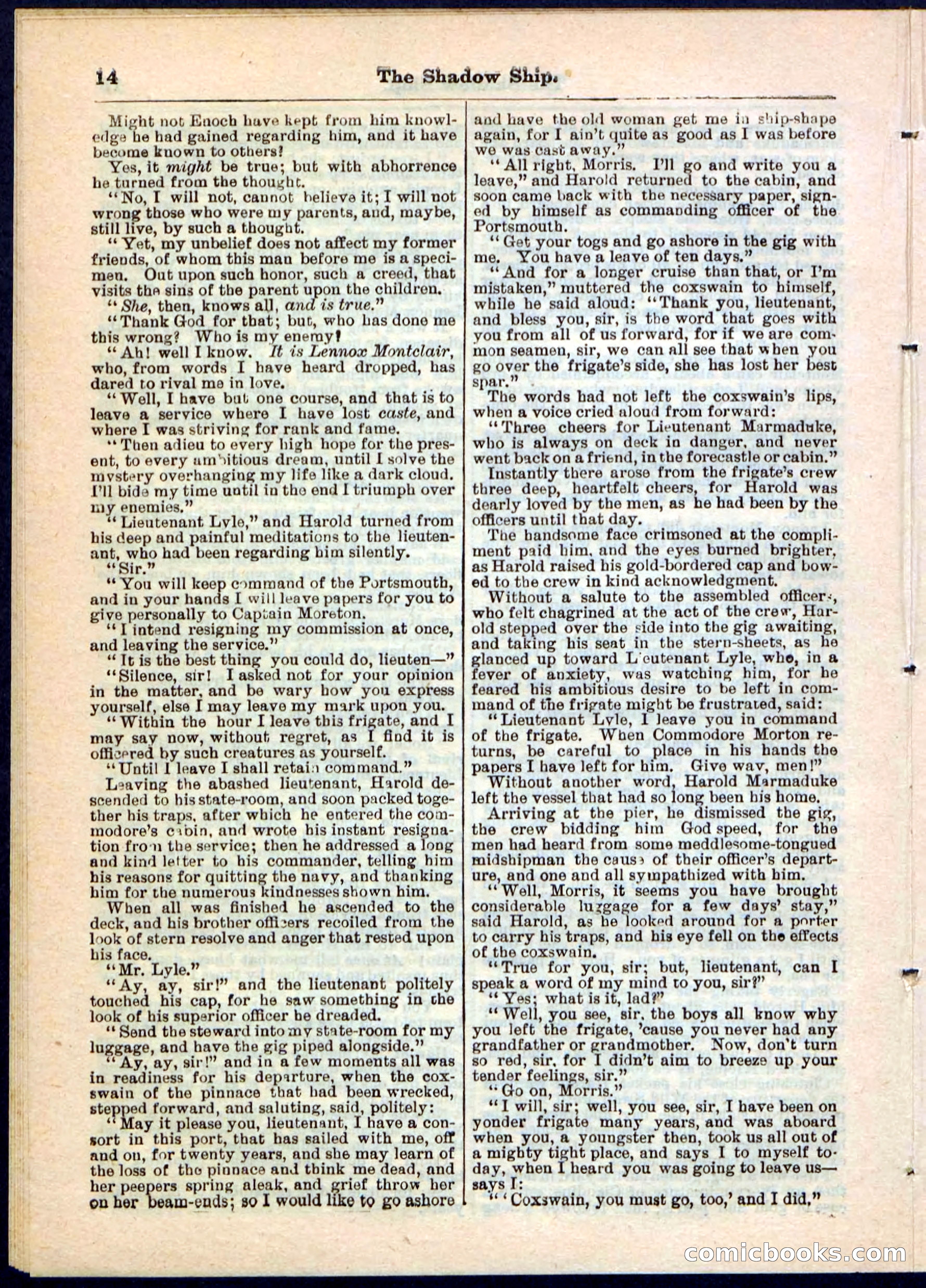 The Shadow Ship; or, The Rival Lieutenants — page 14 of 32