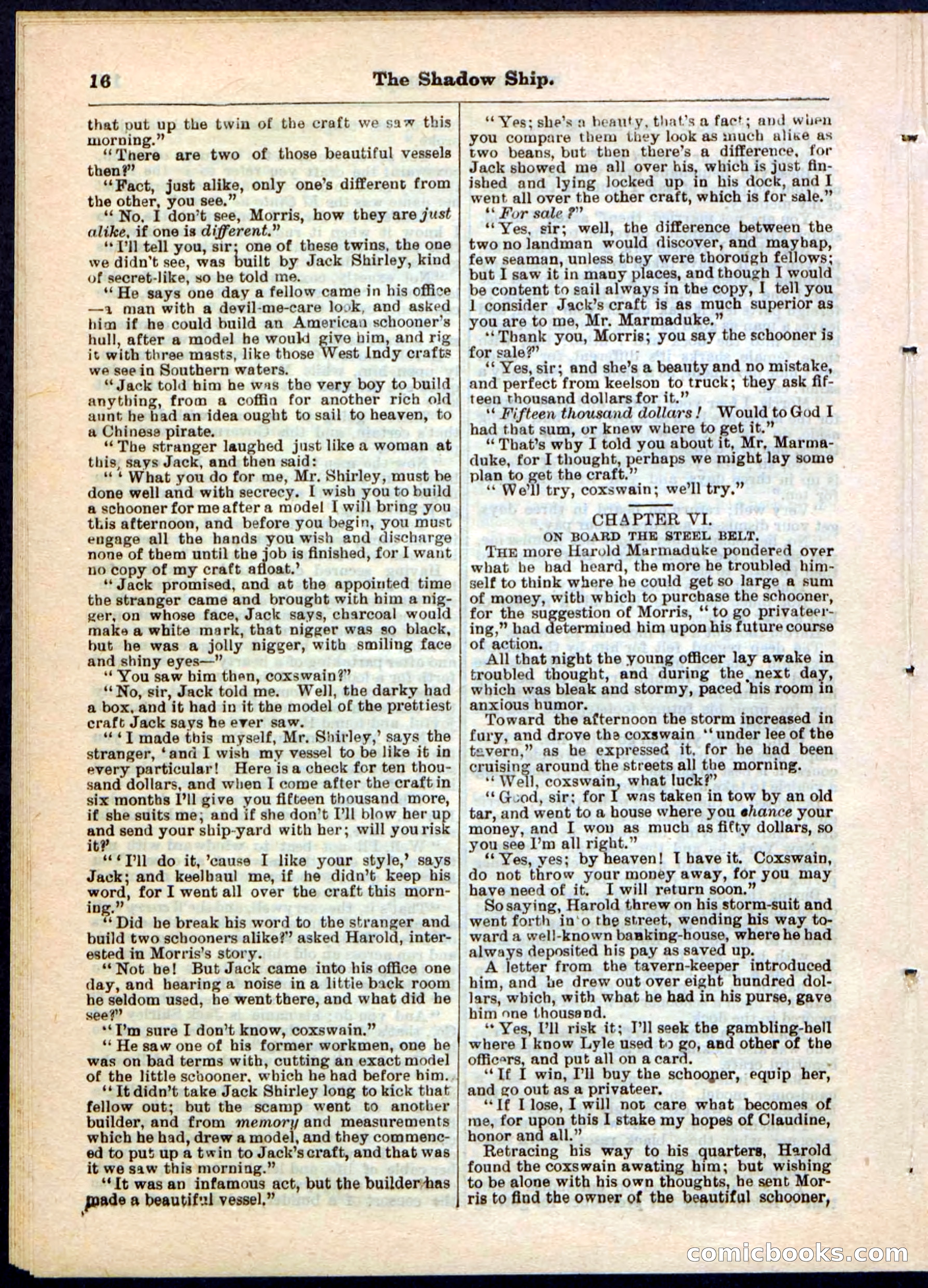 The Shadow Ship; or, The Rival Lieutenants — page 16 of 32