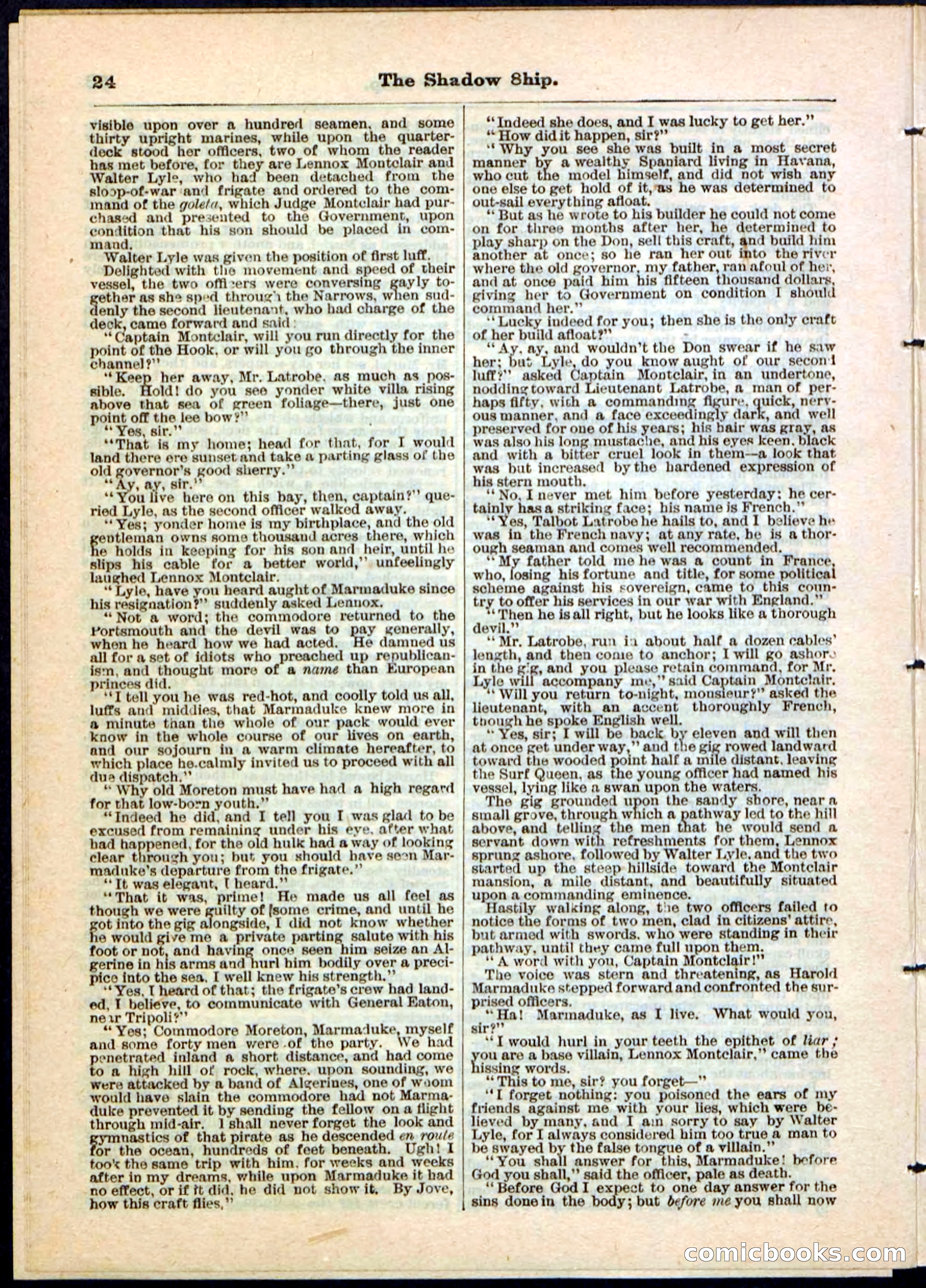 The Shadow Ship; or, The Rival Lieutenants — page 24 of 32