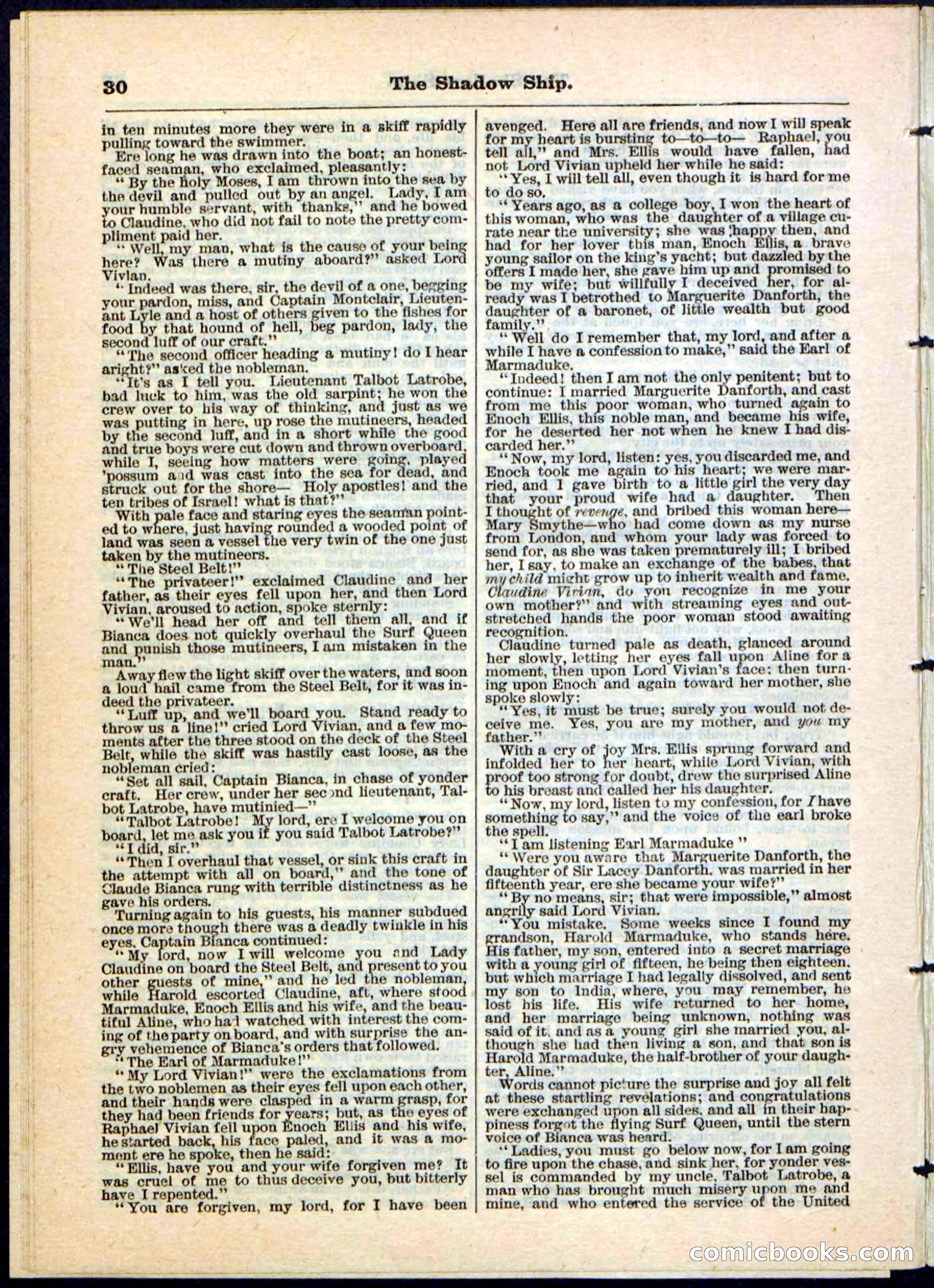 The Shadow Ship; or, The Rival Lieutenants — page 30 of 32